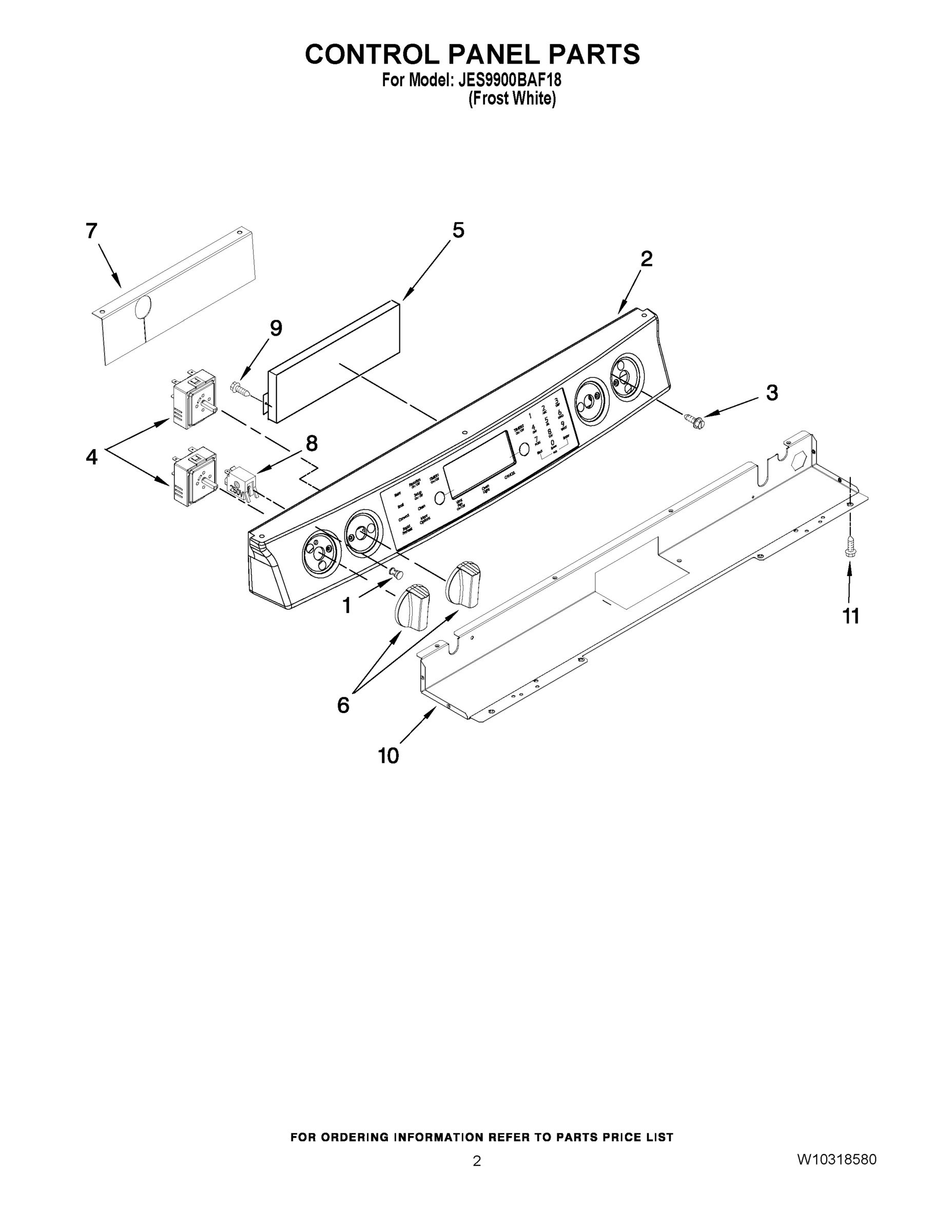 02 - CONTROL PANEL PARTS