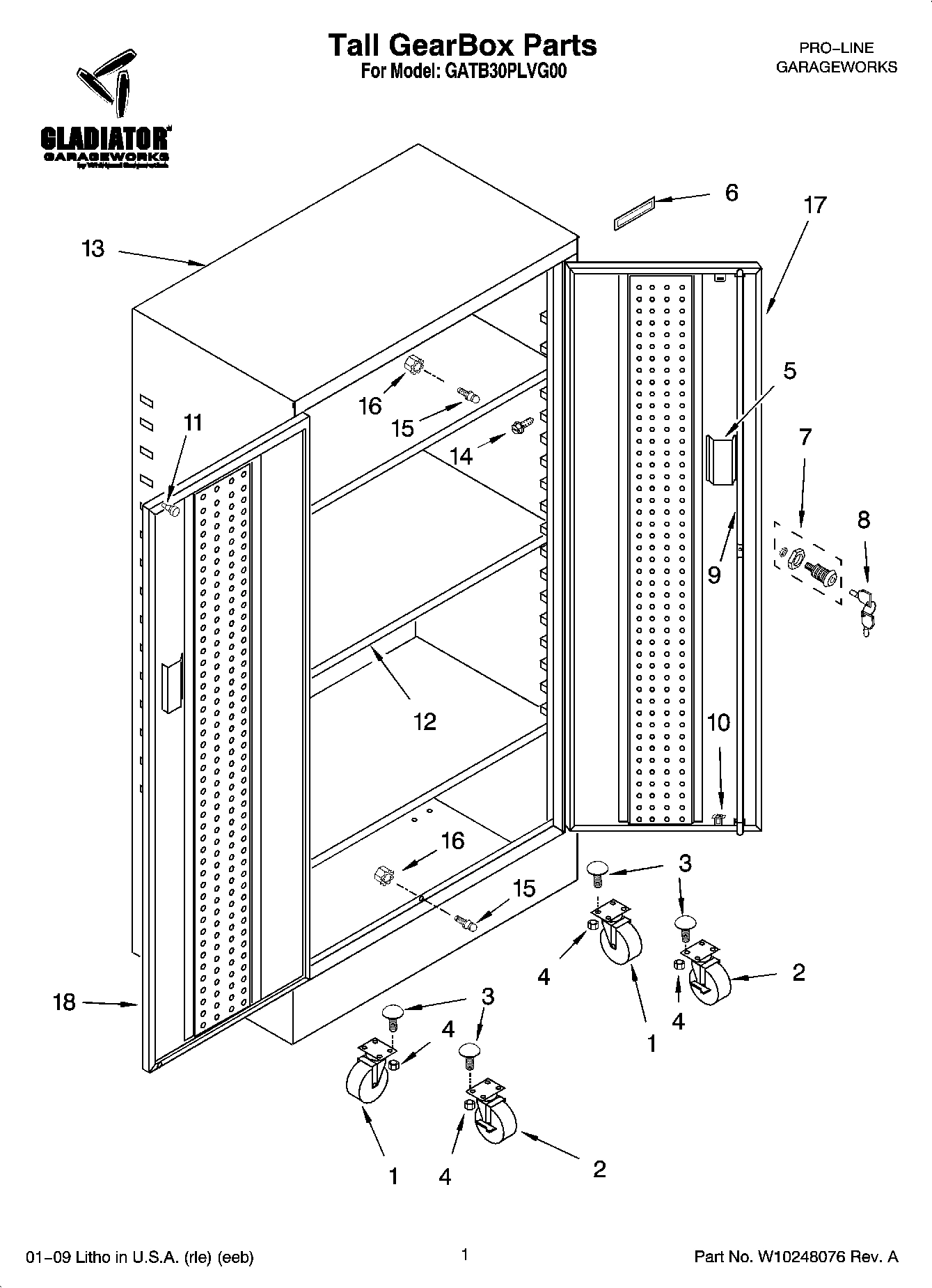 01 - Tall GearBox Parts