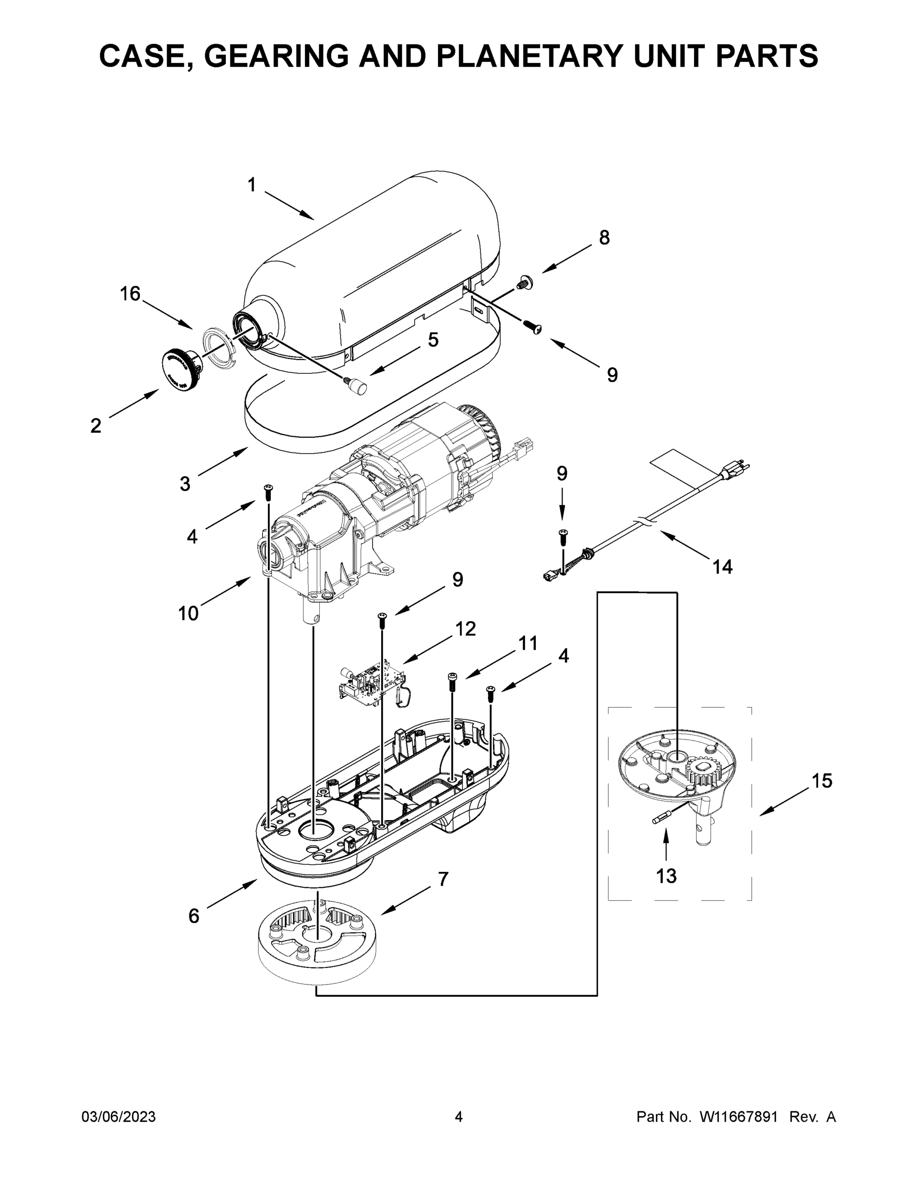 03 - CASE, GEARING AND PLANETARY UNIT PARTS