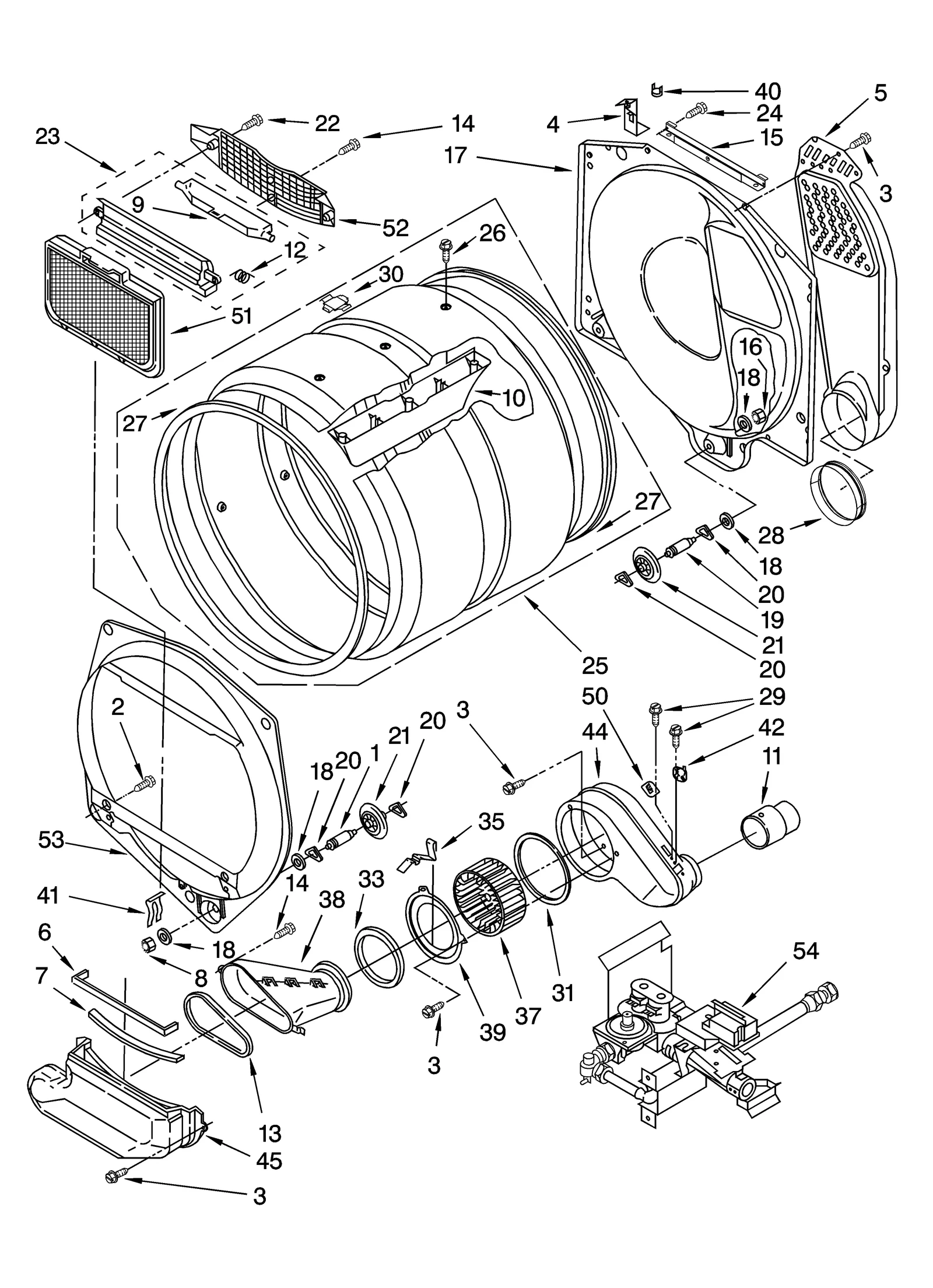 DRYER BULKHEAD PARTS