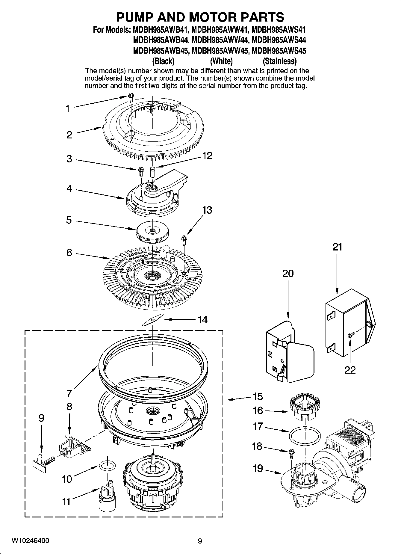 08 - PUMP AND MOTOR PARTS