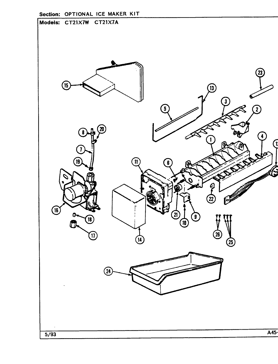 05 - OPTIONAL ICE MAKER KIT