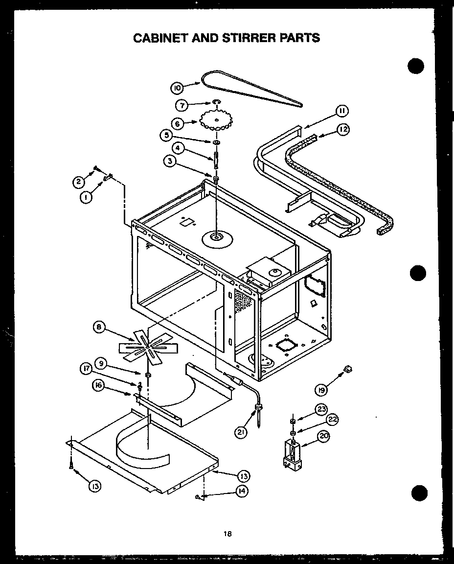 01 - CABINET AND STIRRER PARTS