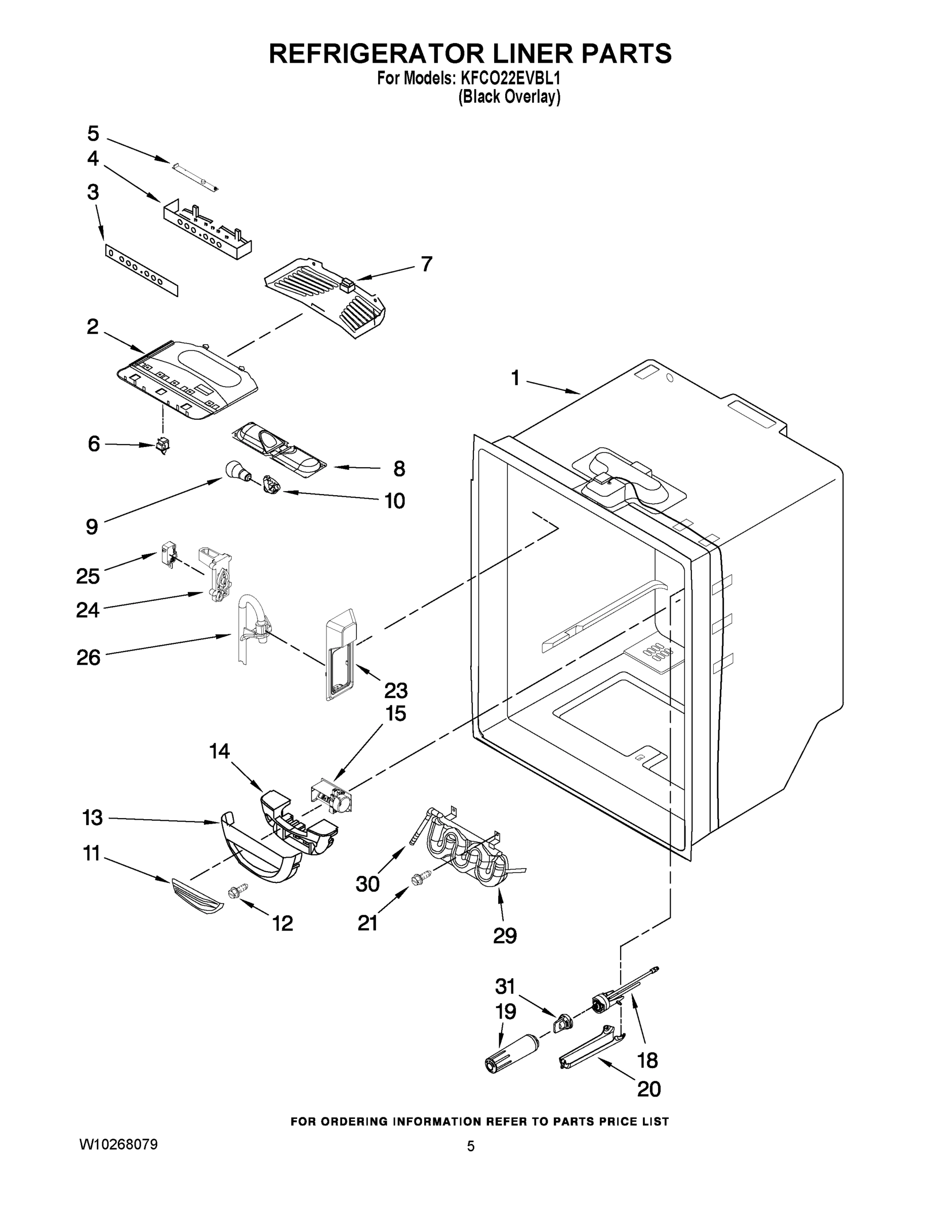 03 - REFRIGERATOR LINER PARTS