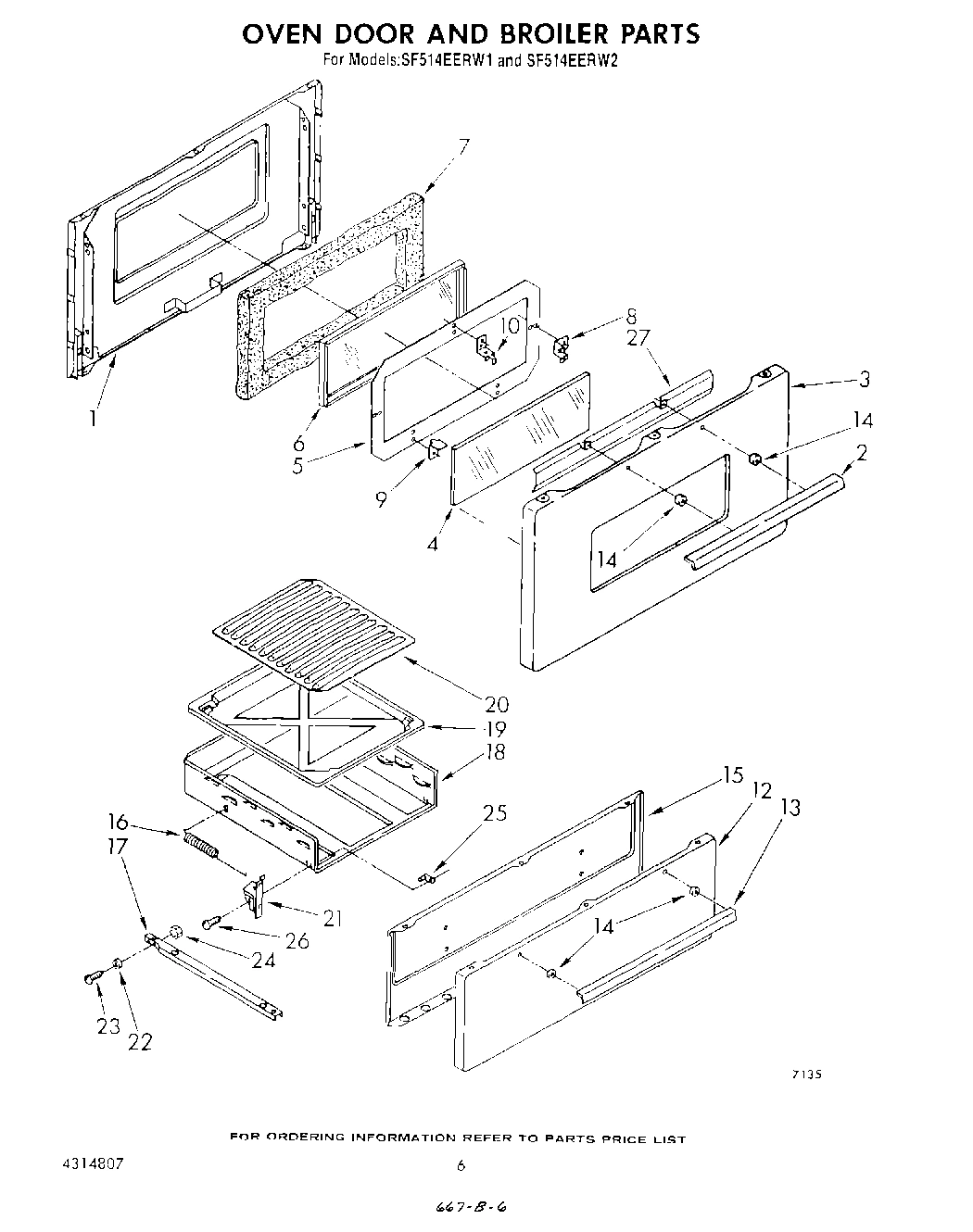 06 - OVEN DOOR AND BROILER