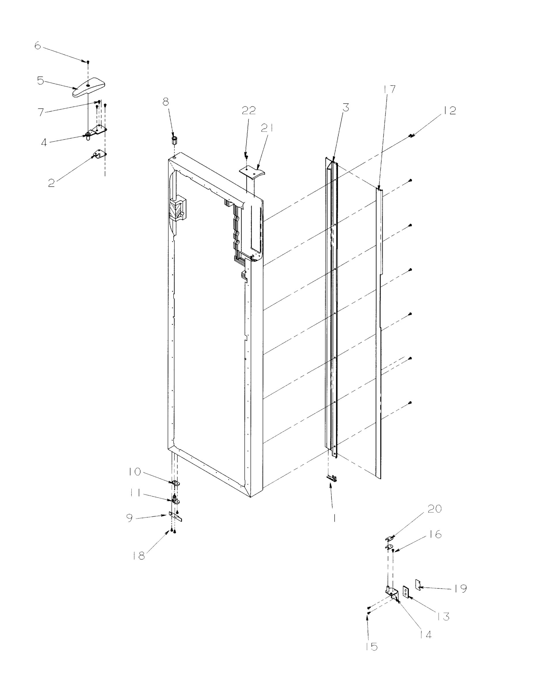 13 - Refrigerator Door Hinge and Trim Parts
