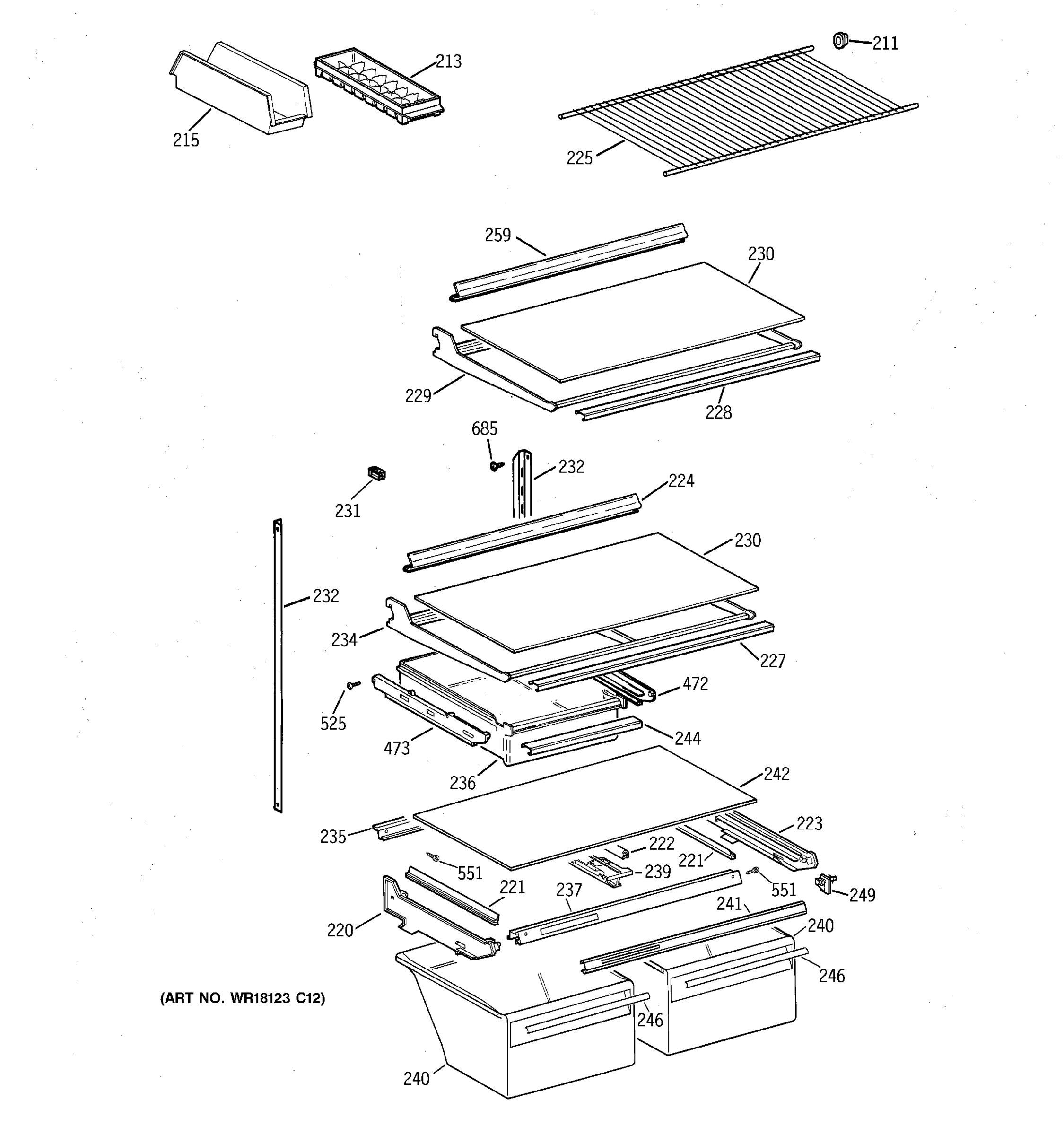 SHELF PARTS