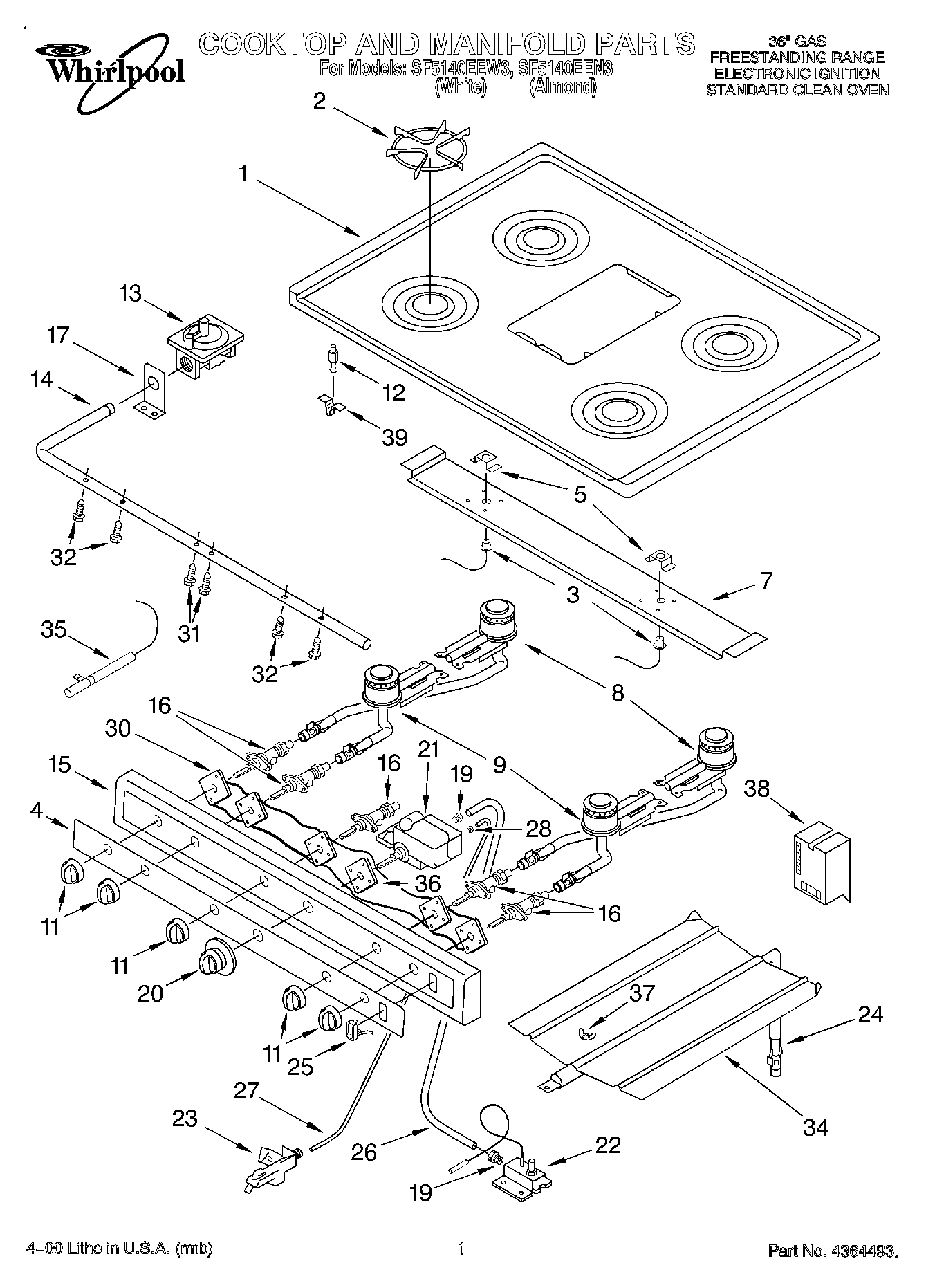 01 - COOKTOP AND MANIFOLD
