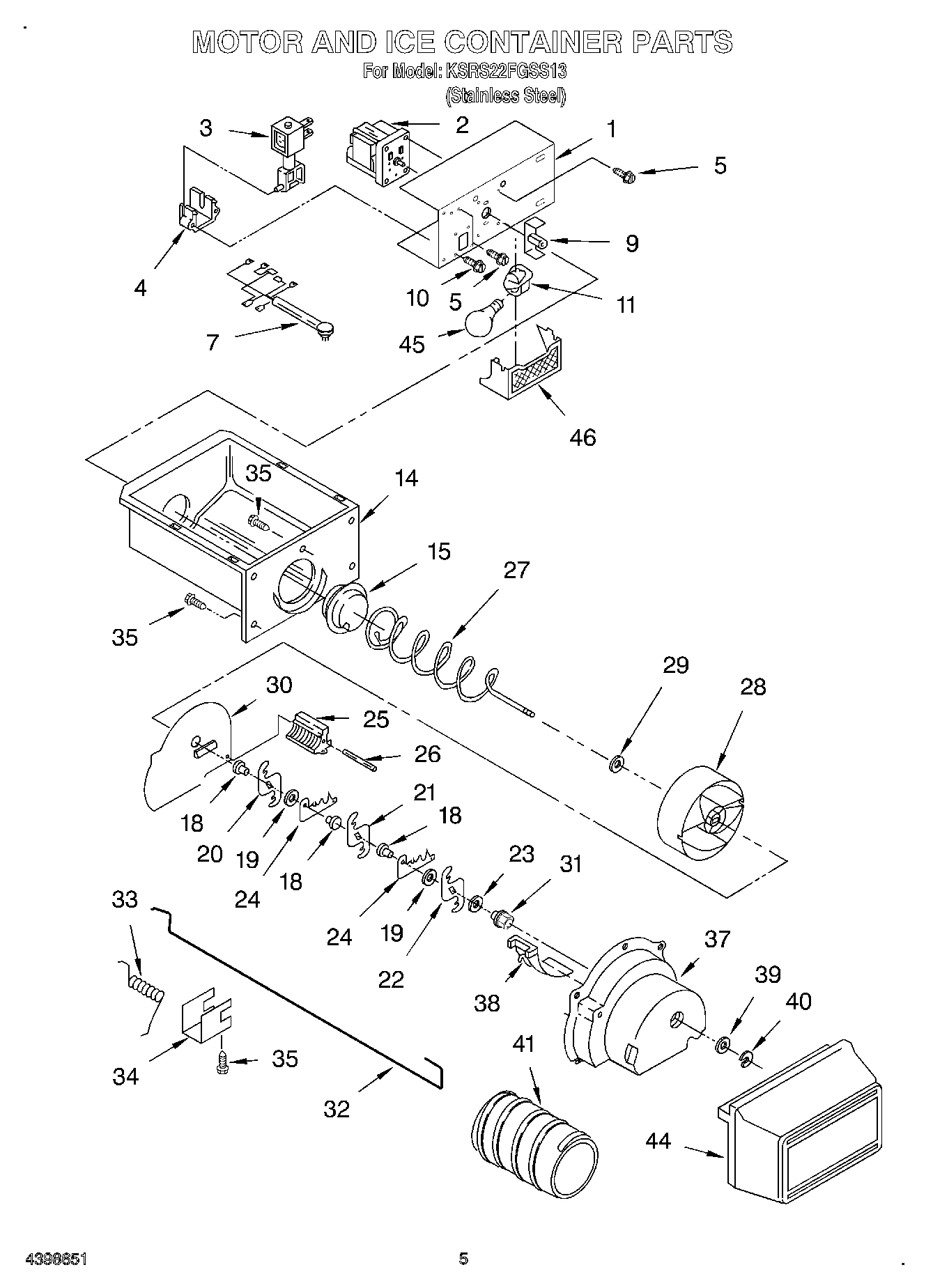 04 - MOTOR AND ICE CONTAINER