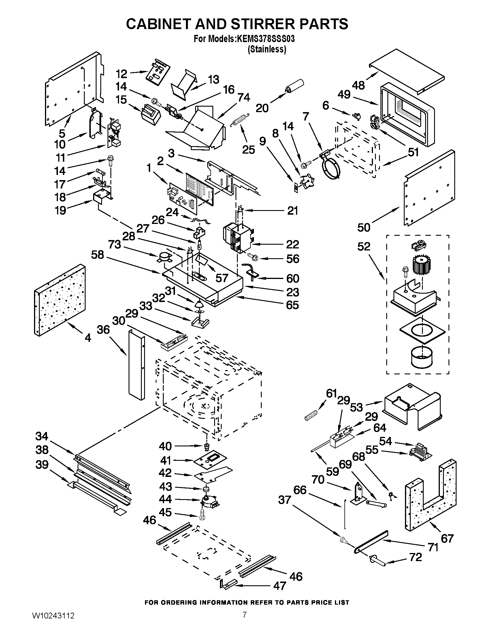 06 - CABINET AND STIRRER PARTS