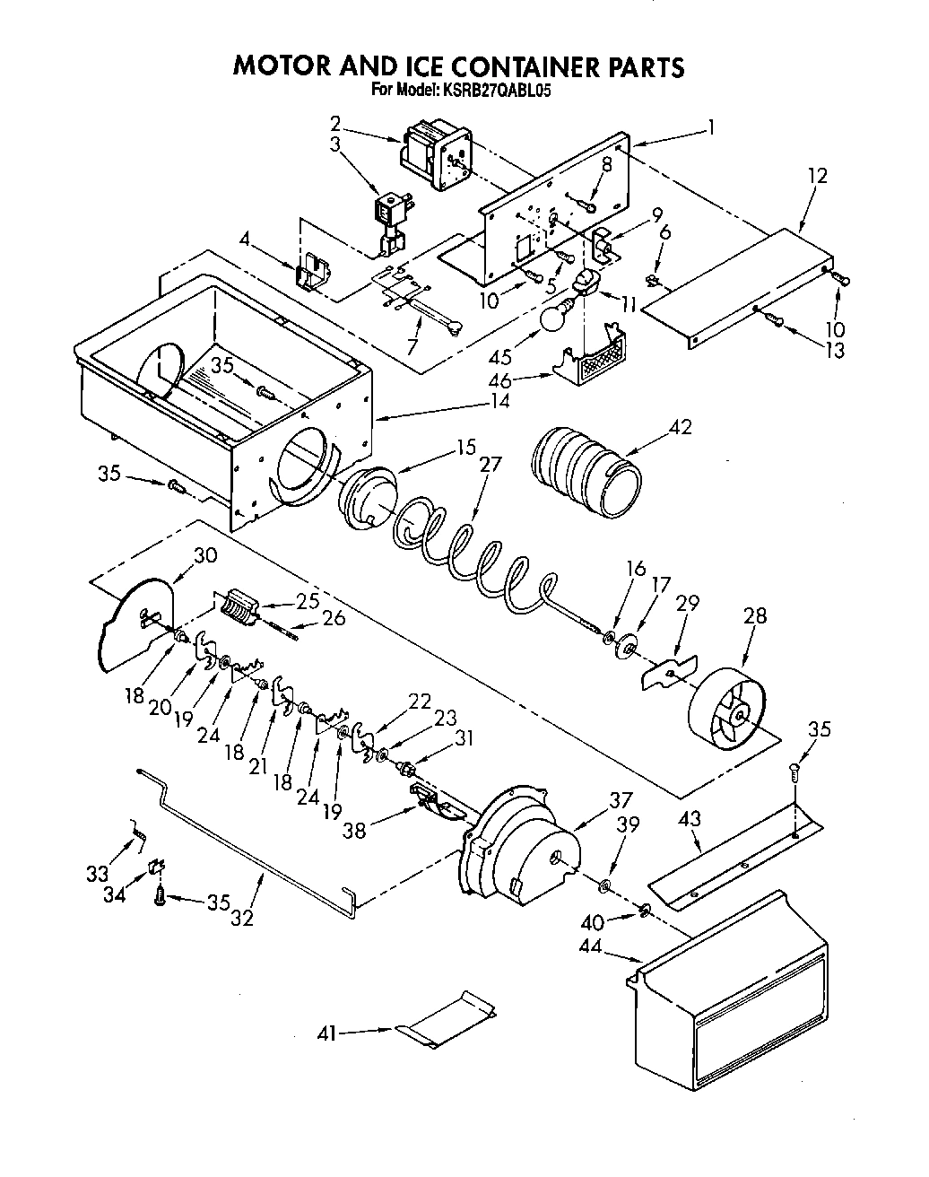 06 - MOTOR AND ICE CONTAINER, LIT/OPTIONAL