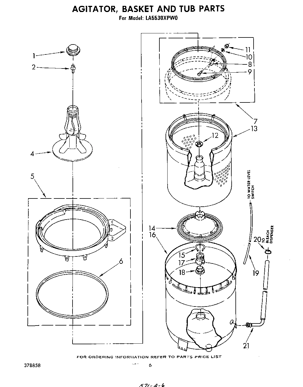 04 - AGITATOR, BASKET AND TUB