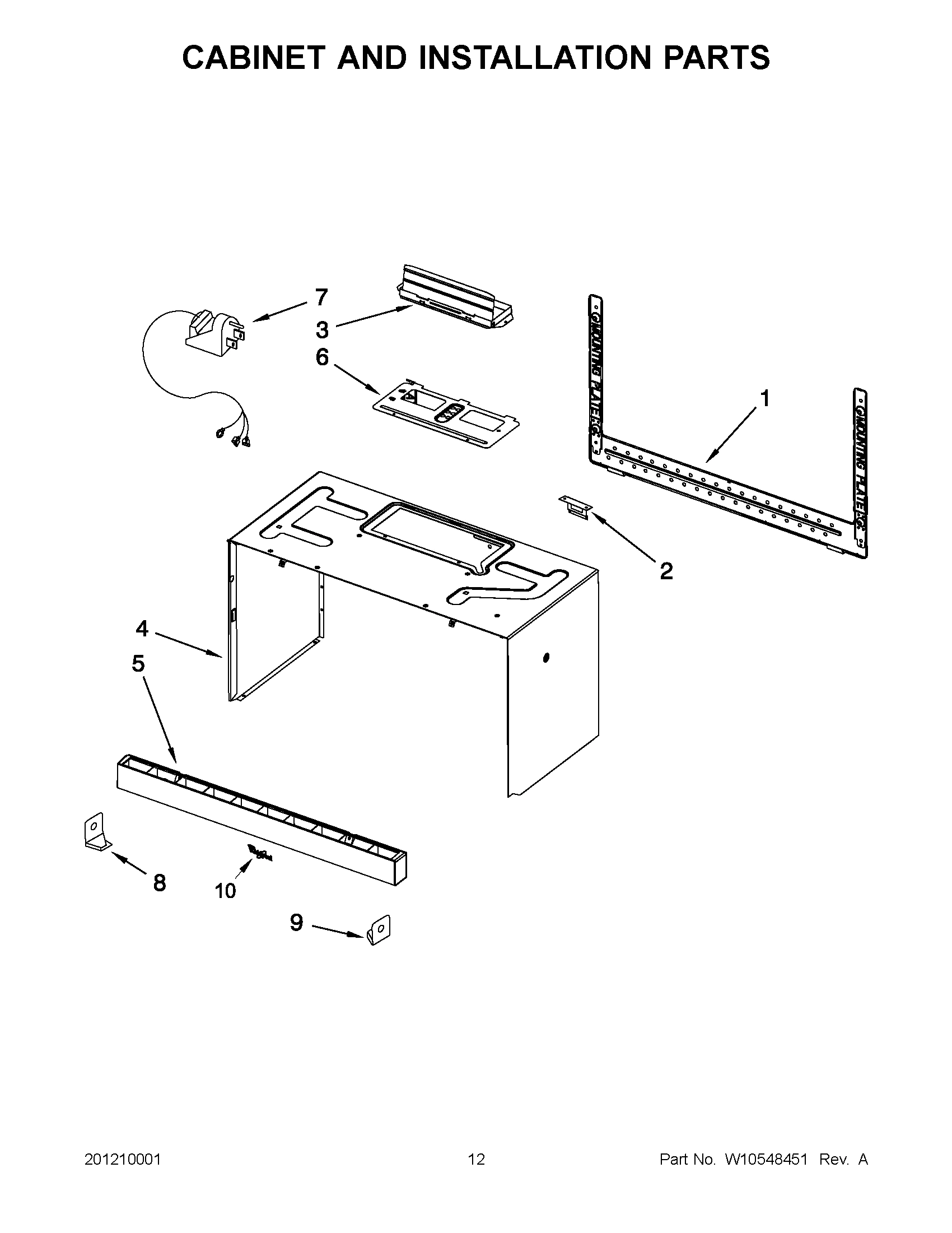 06 - CABINET AND INSTALLATION PARTS