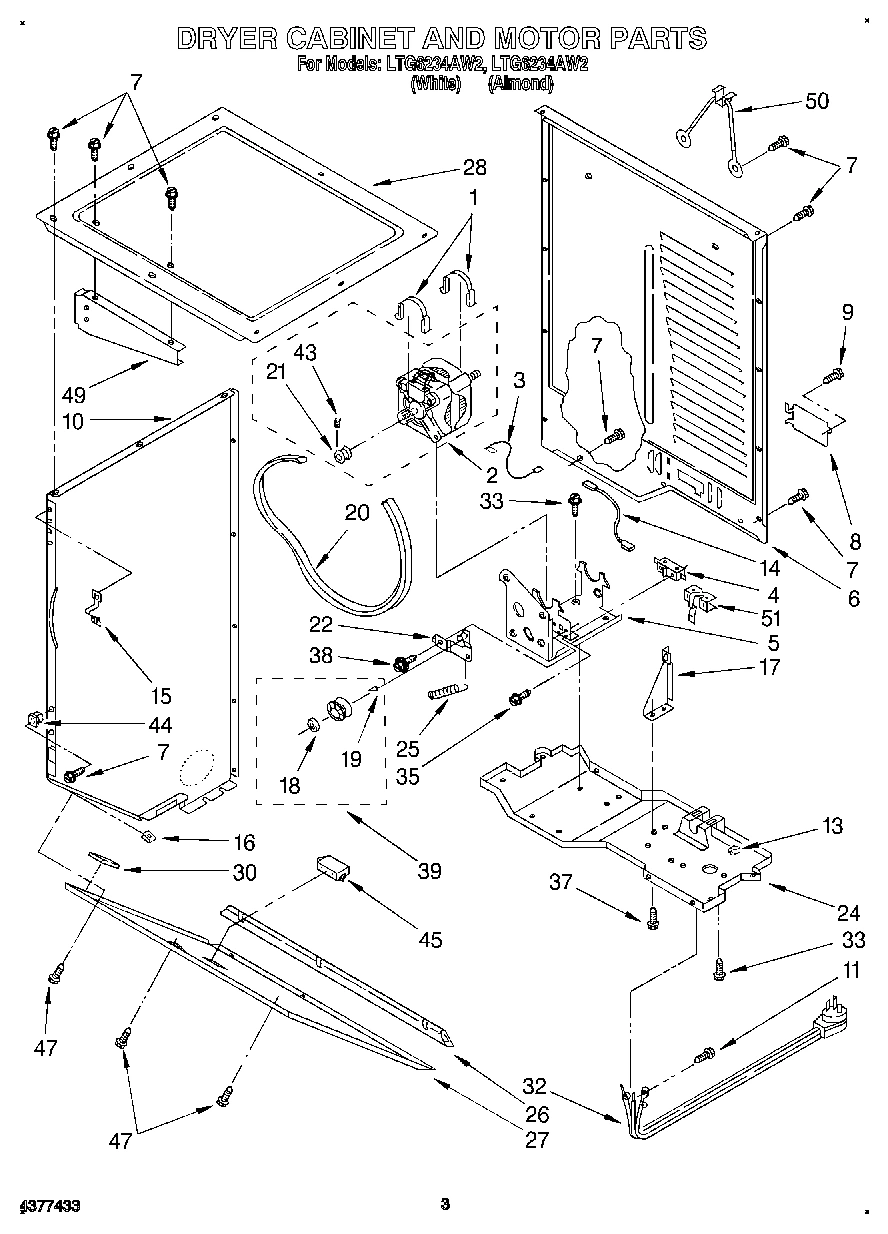 03 - DRYER CABINET AND MOTOR