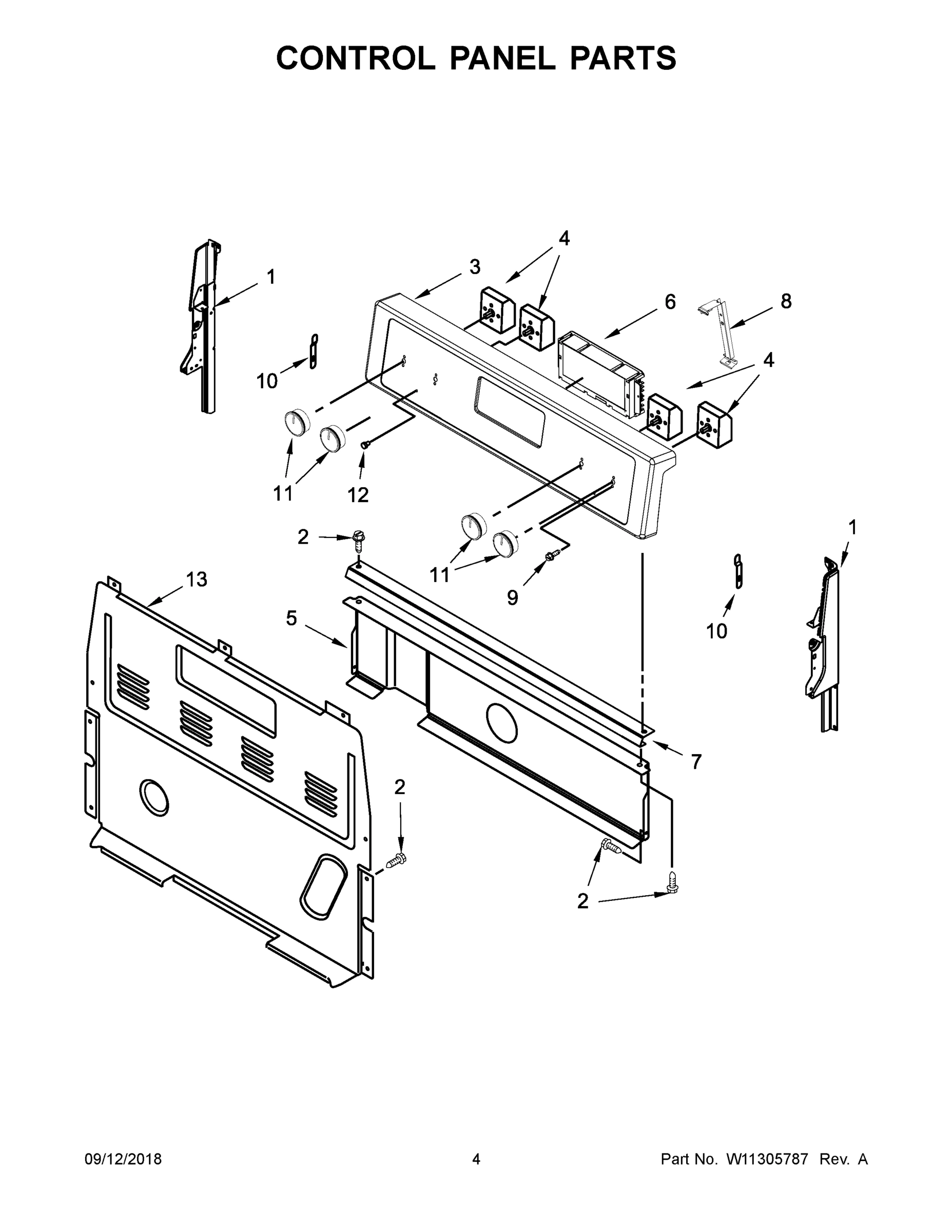 03 - CONTROL PANEL PARTS