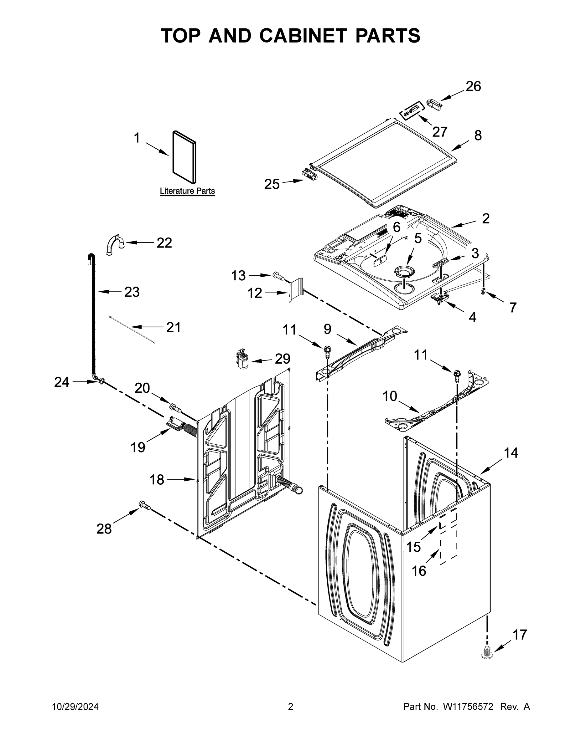 02 - TOP AND CABINET PARTS