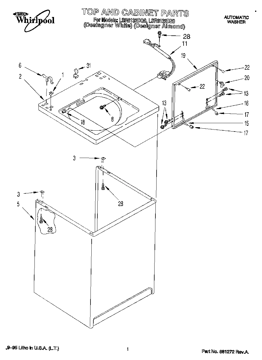 01 - TOP AND CABINET, LIT/OPTIONAL