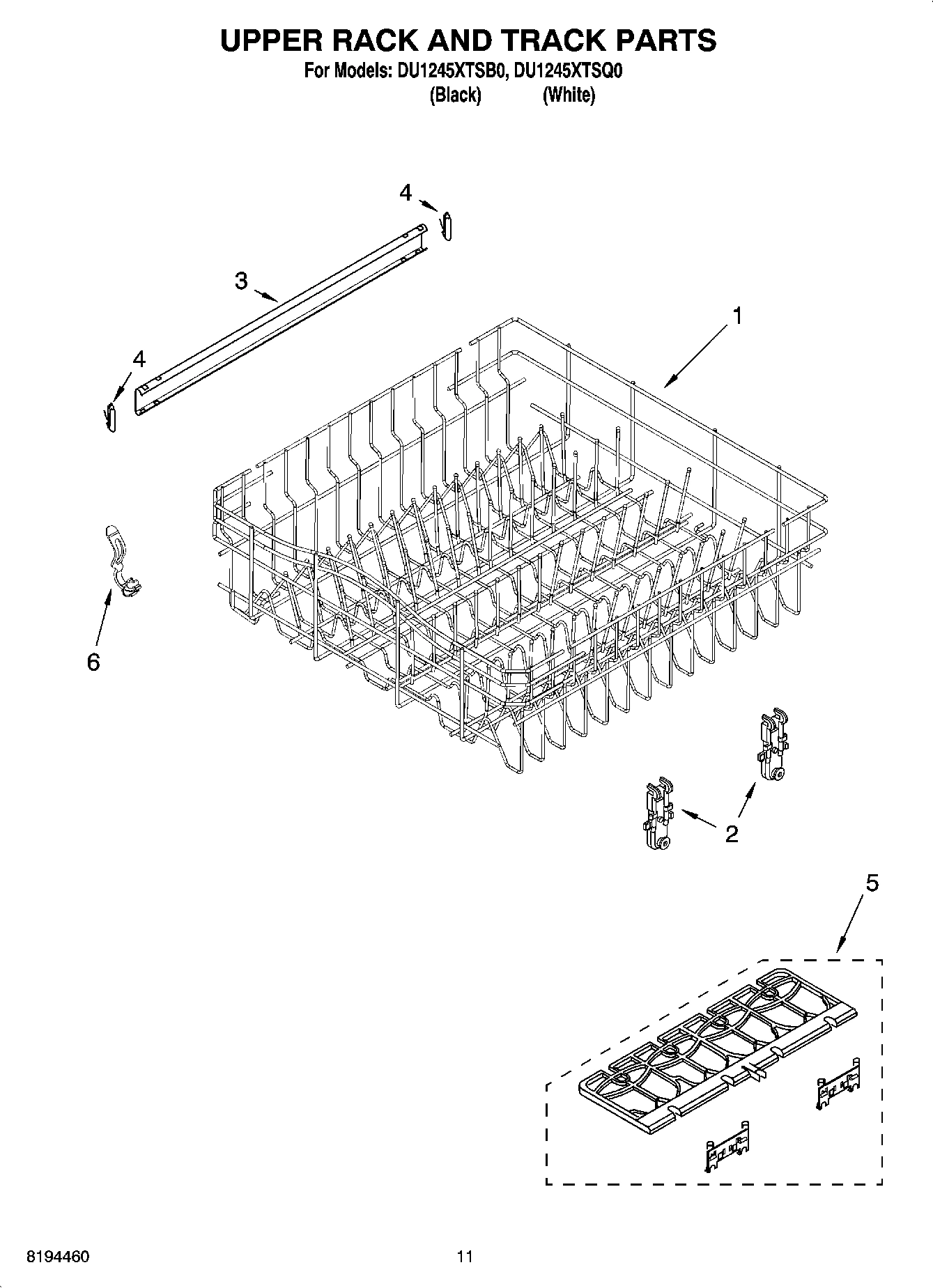 09 - UPPER RACK AND TRACK PARTS