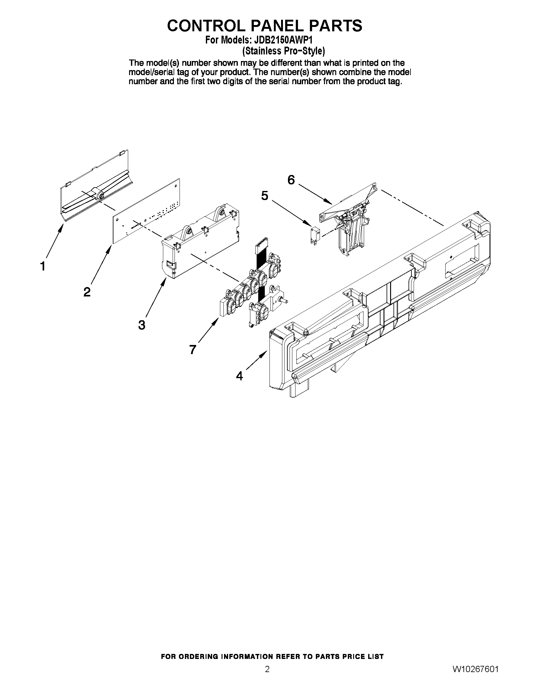 02 - CONTROL PANEL PARTS