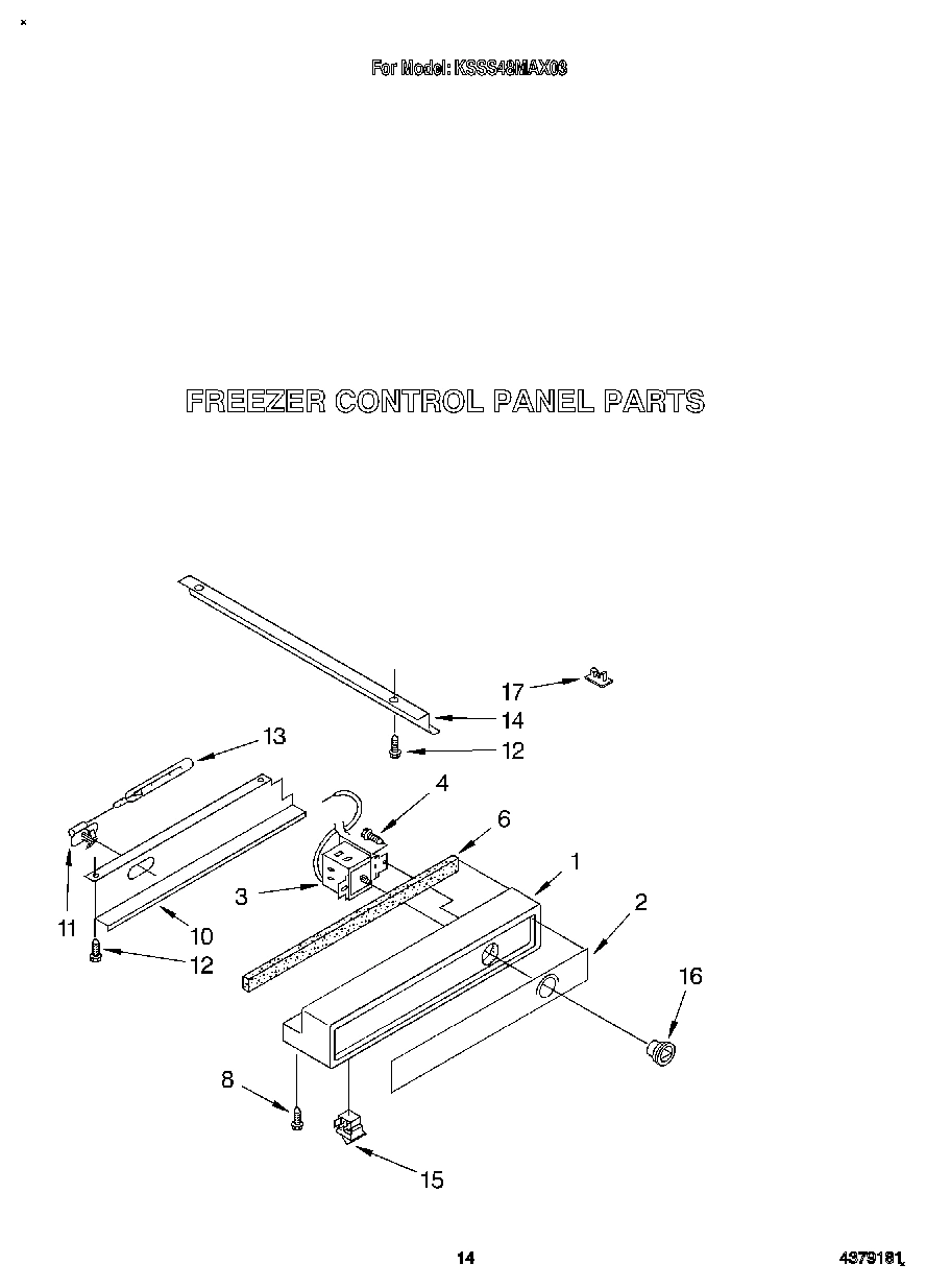 11 - FREEZER CONTROL PANEL