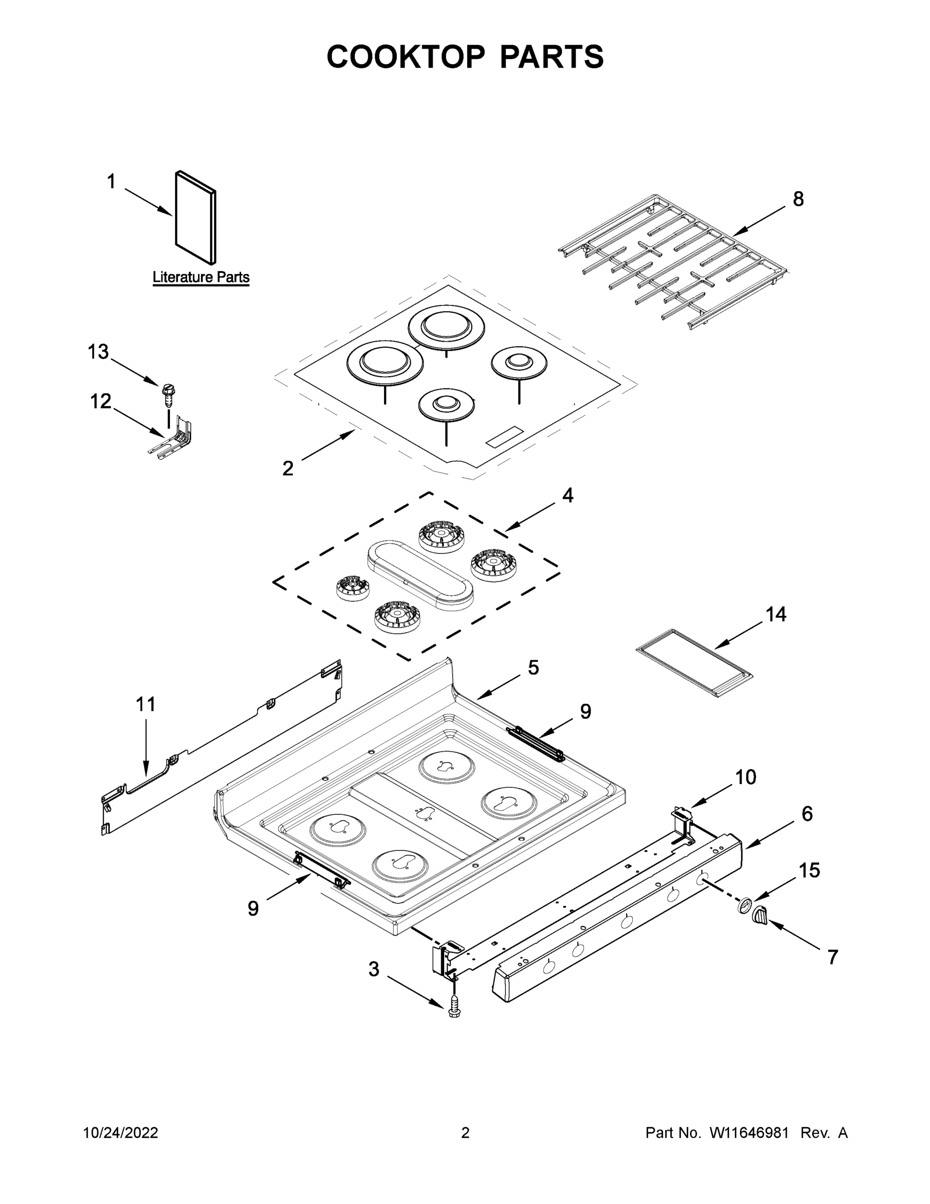 02 - COOKTOP PARTS
