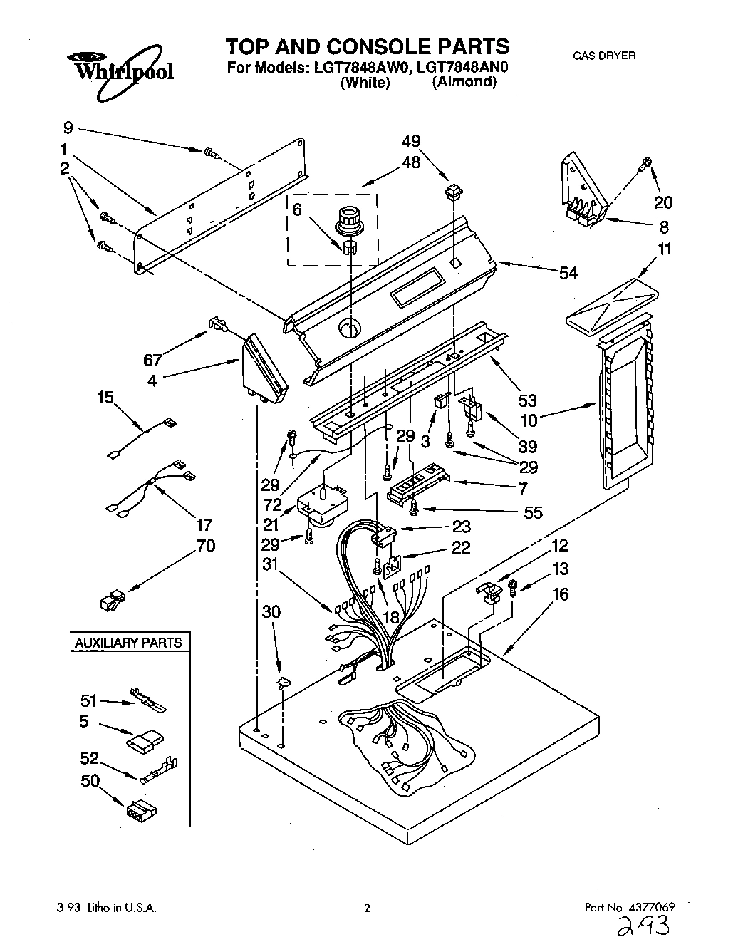 01 - TOP AND CONSOLE, LIT/OPTIONAL