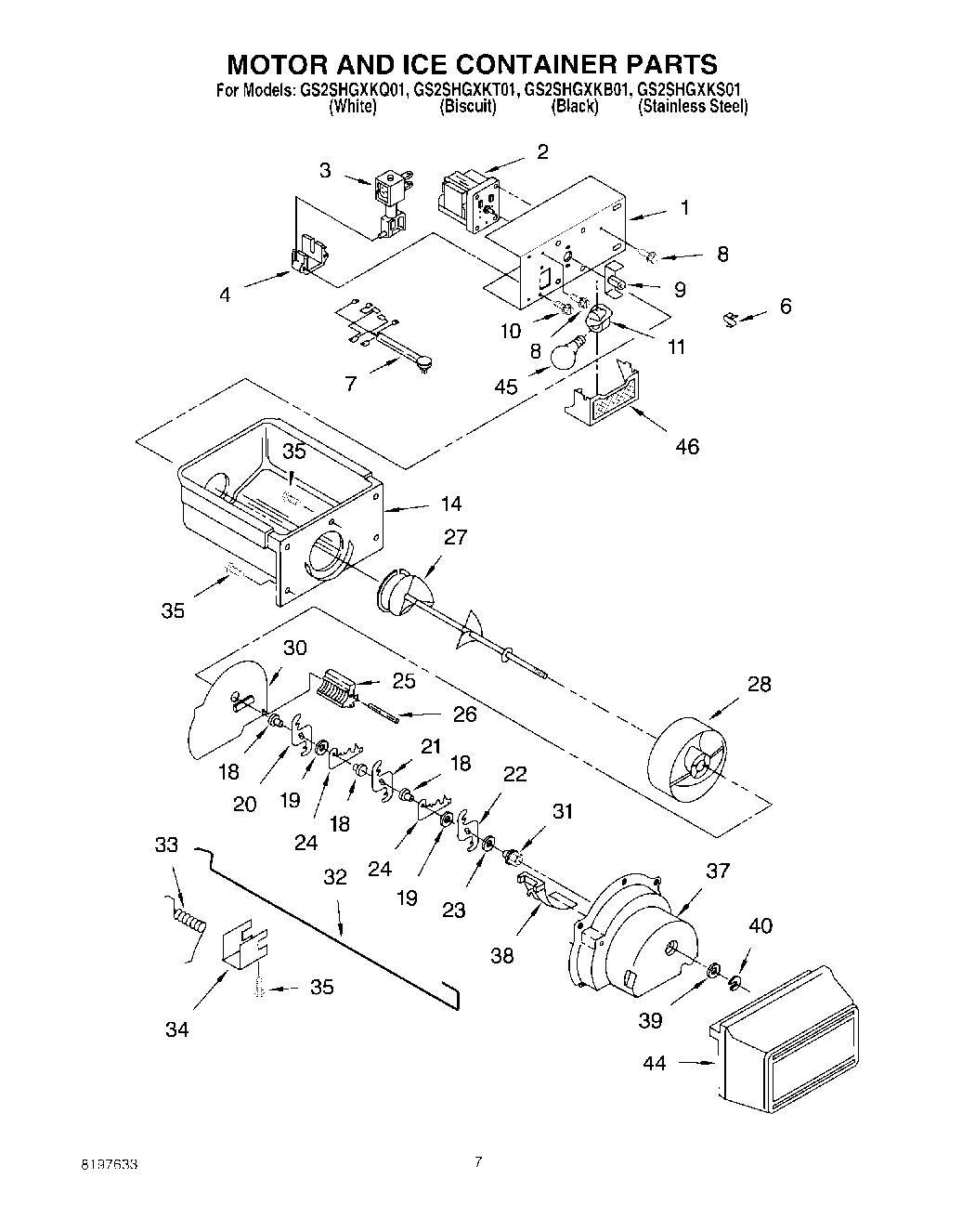 06 - MOTOR AND ICE CONTAINER