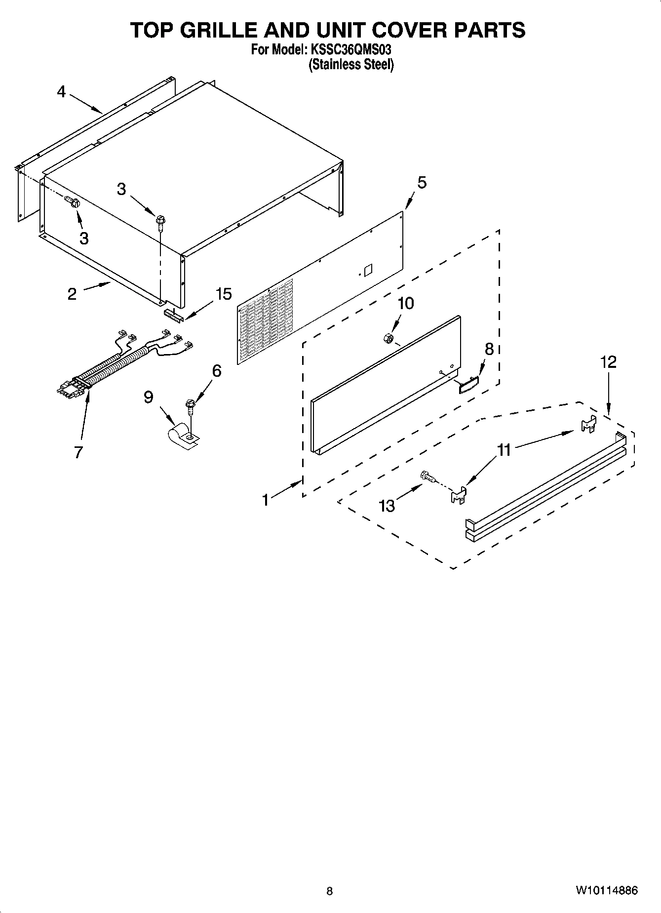 06 - TOP GRILLE AND UNIT COVER PARTS