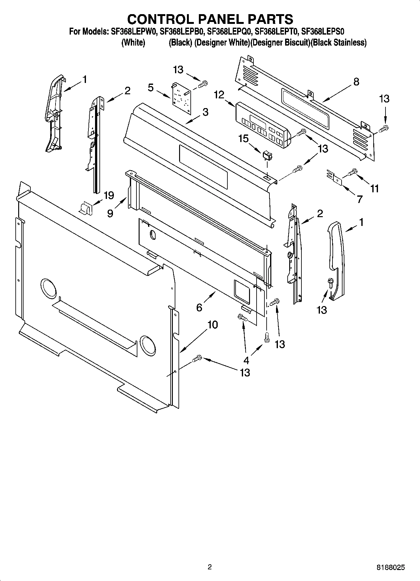 02 - CONTROL PANEL PARTS