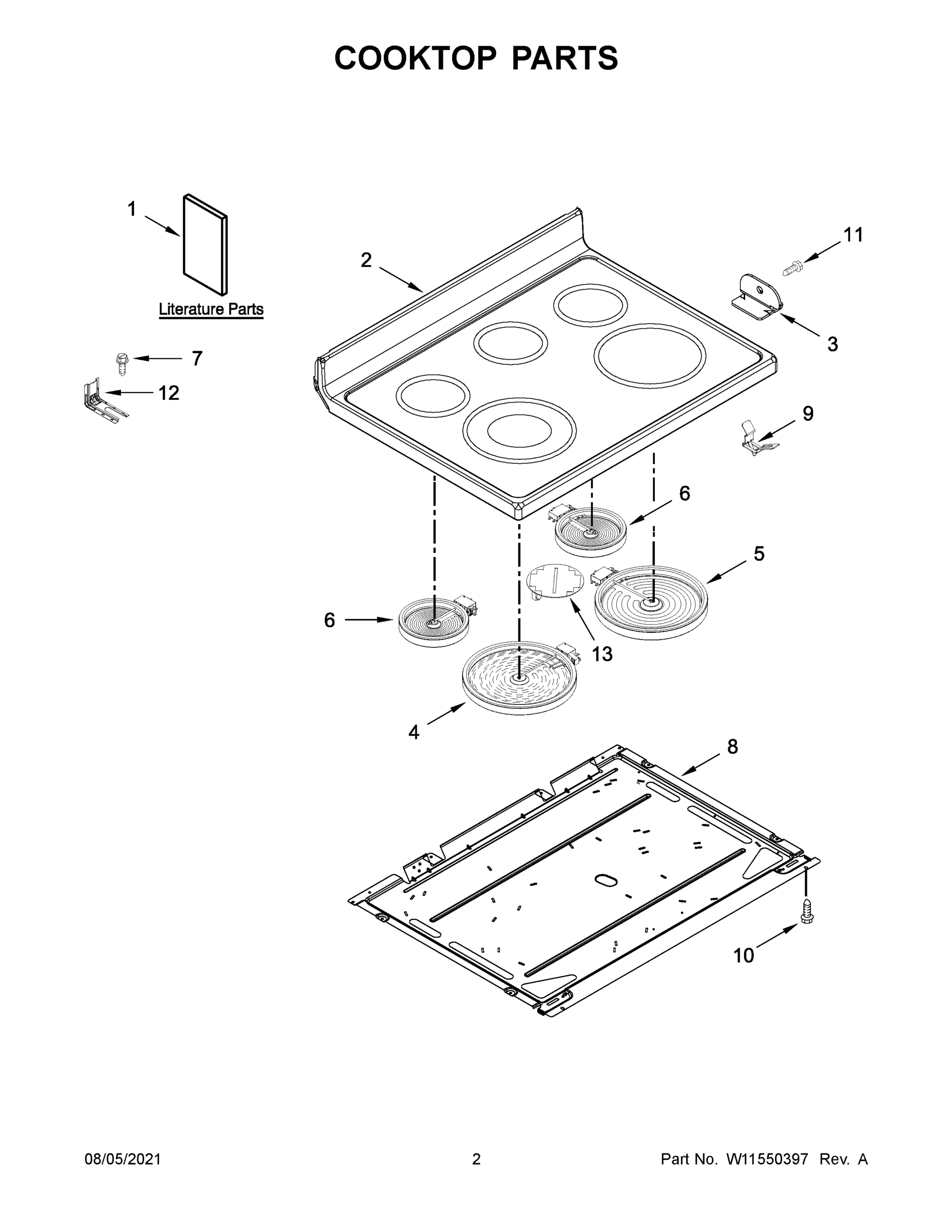 02 - COOKTOP PARTS