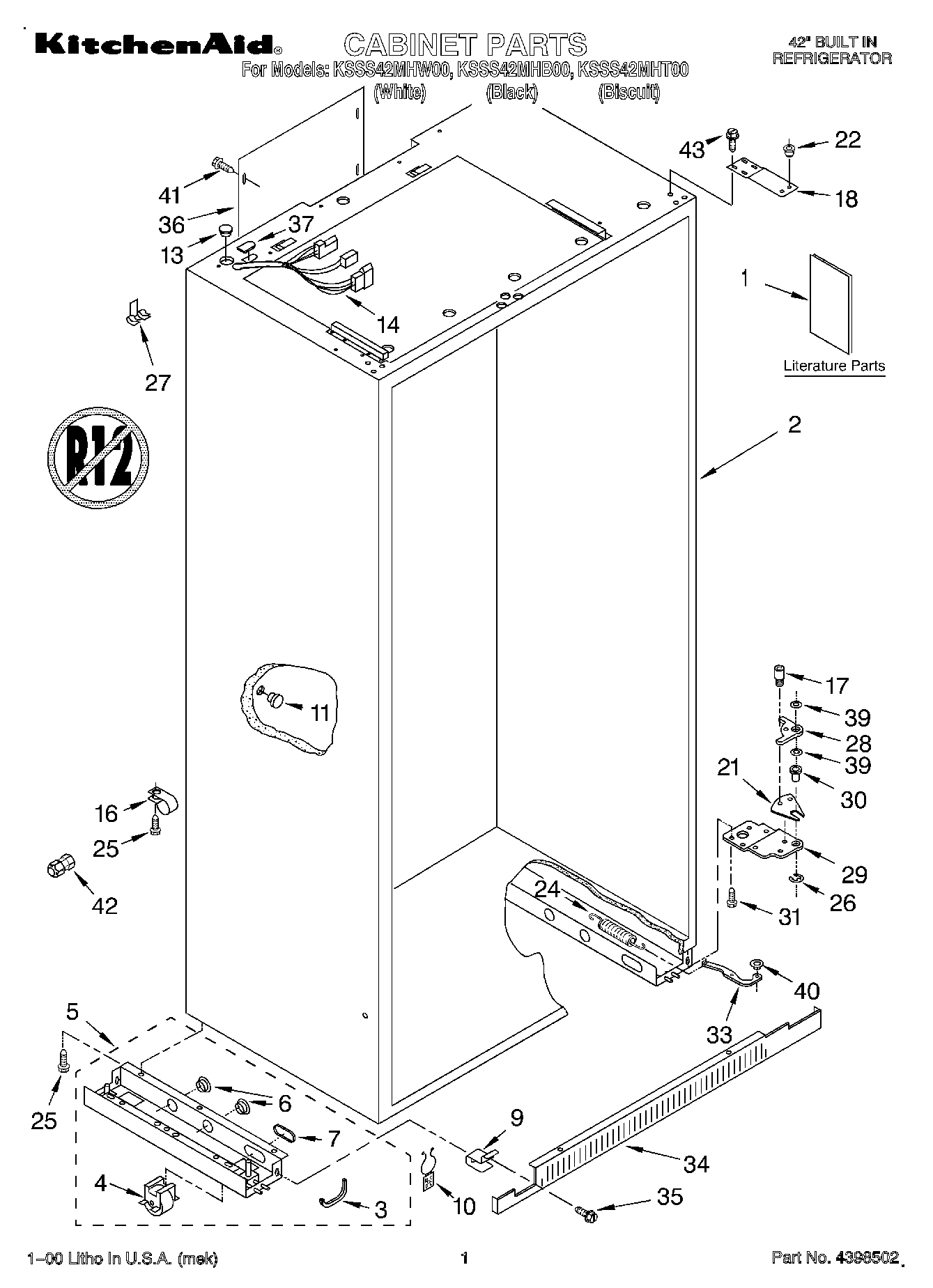 01 - CABINET, LITERATURE