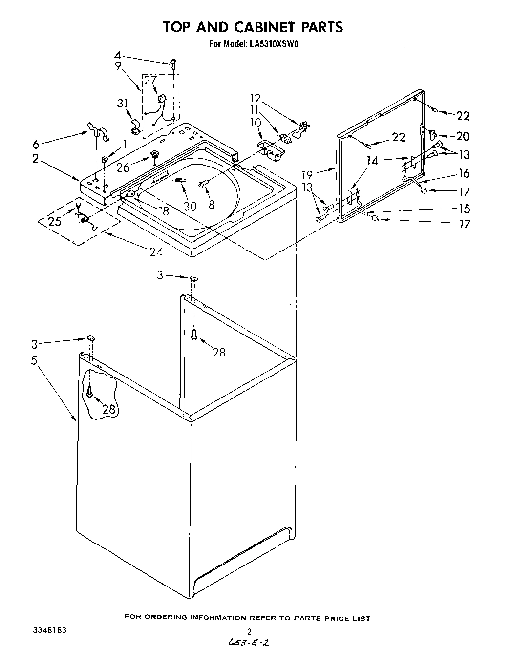 02 - TOP AND CABINET, LITERATURE AND OPTIONAL