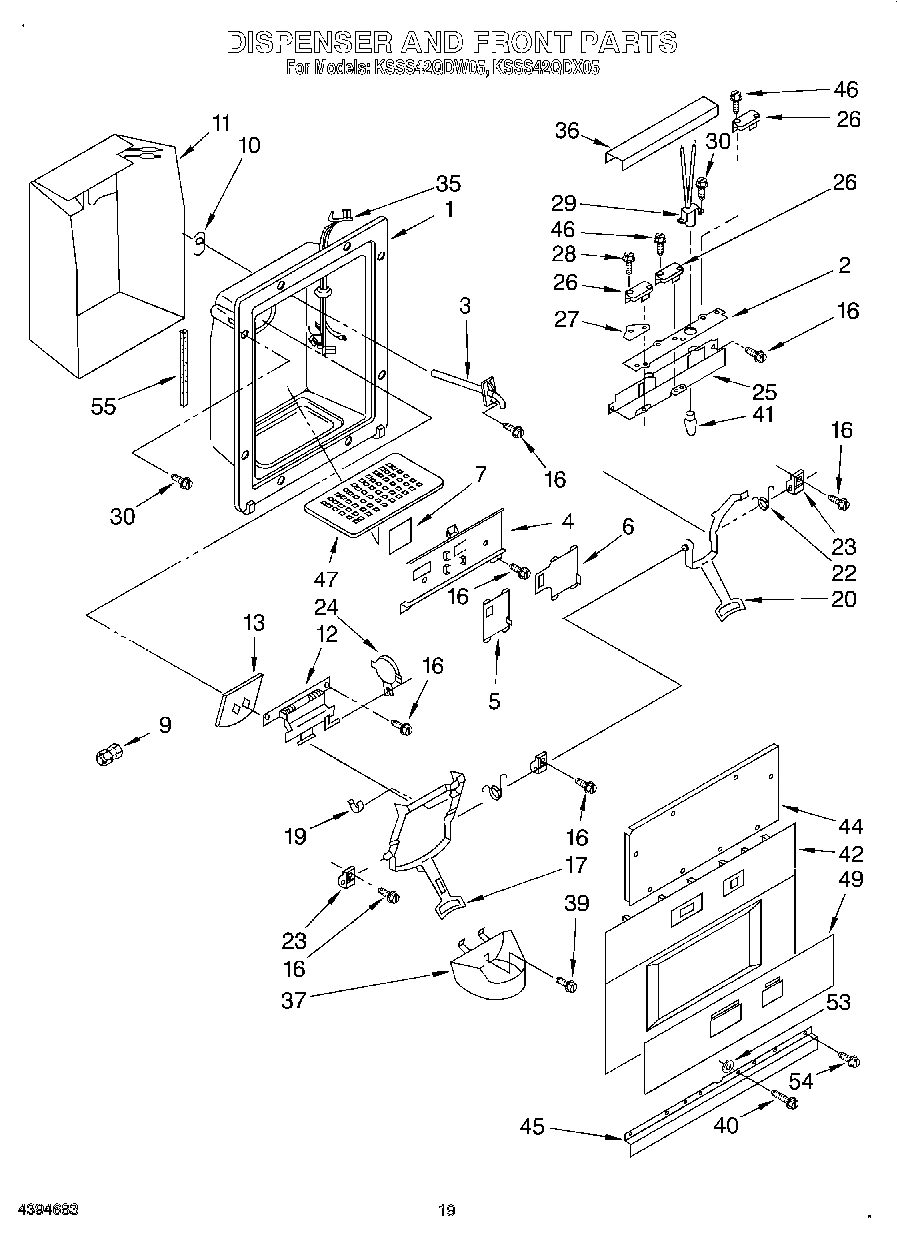 13 - DISPENSER AND FRONT