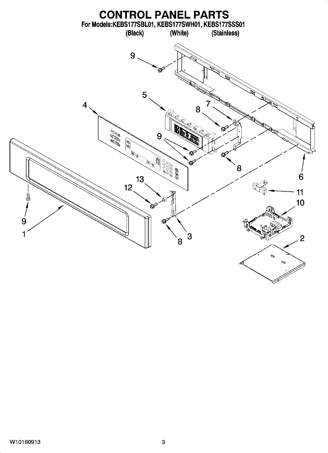02 - CONTROL PANEL PARTS