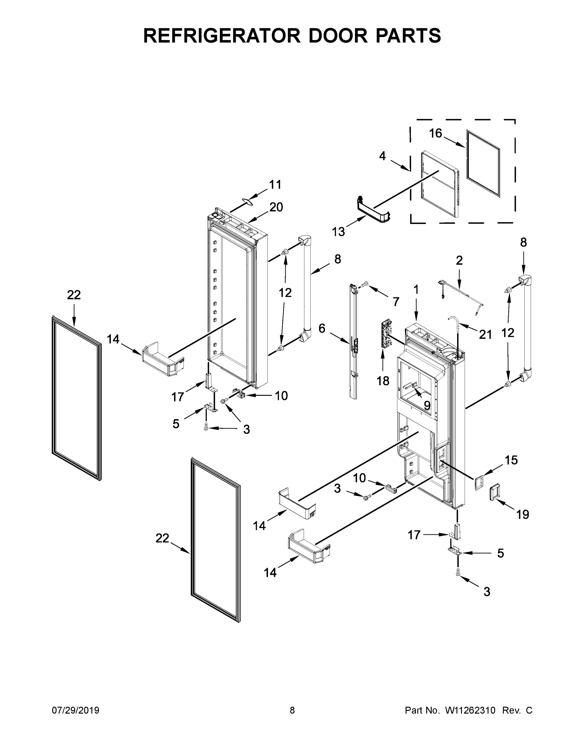 05 - REFRIGERATOR DOOR PARTS