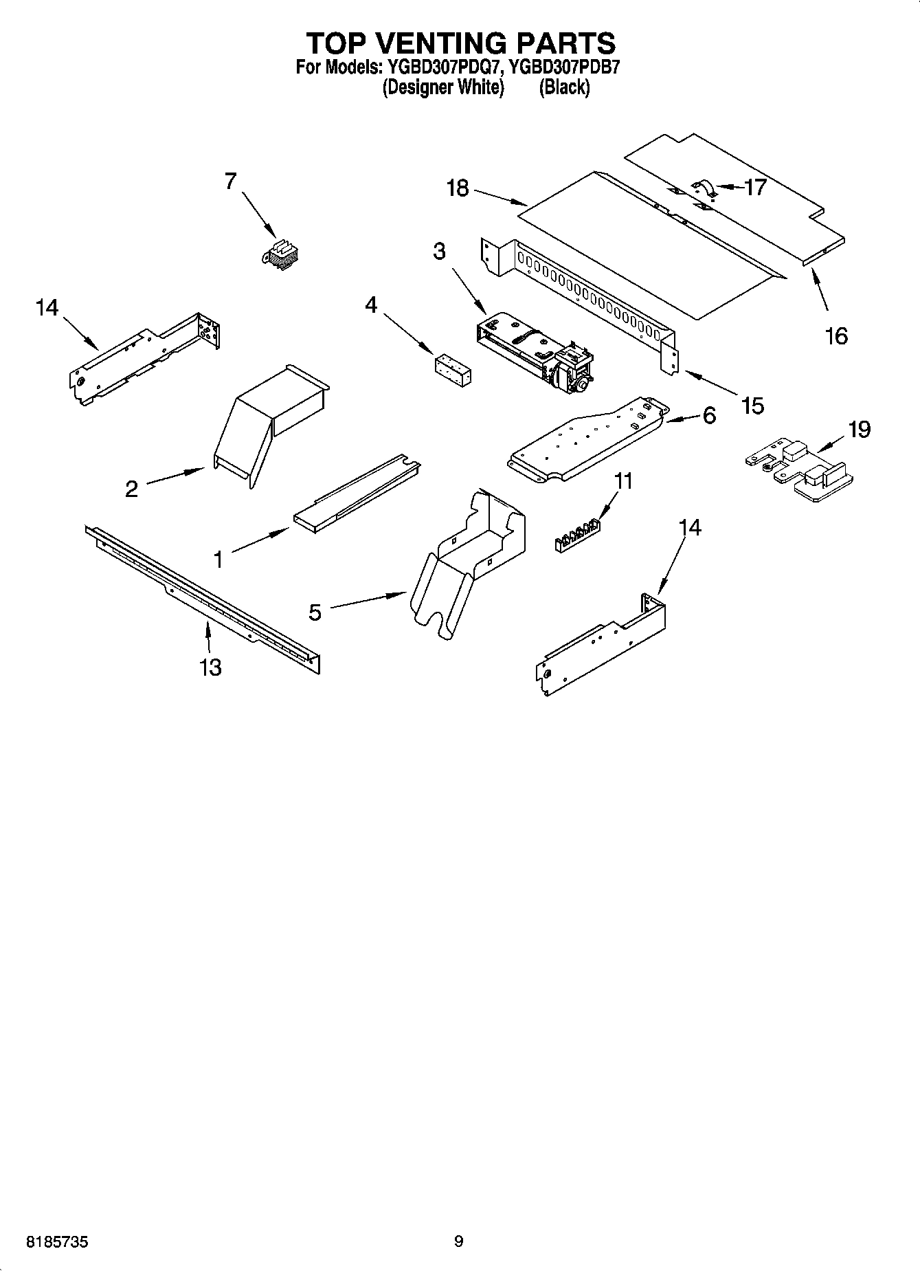 07 - TOP VENTING PARTS, OPTIONAL PARTS