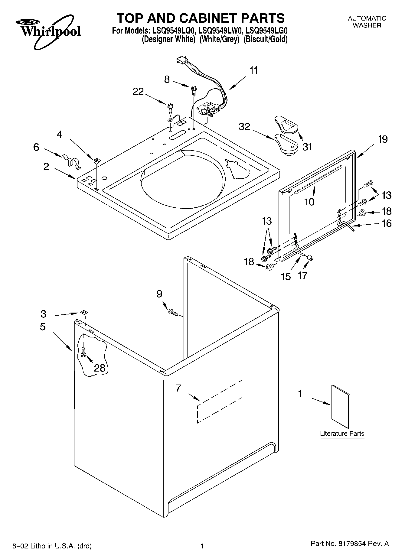 01 - TOP AND CABINET, LITERATURE