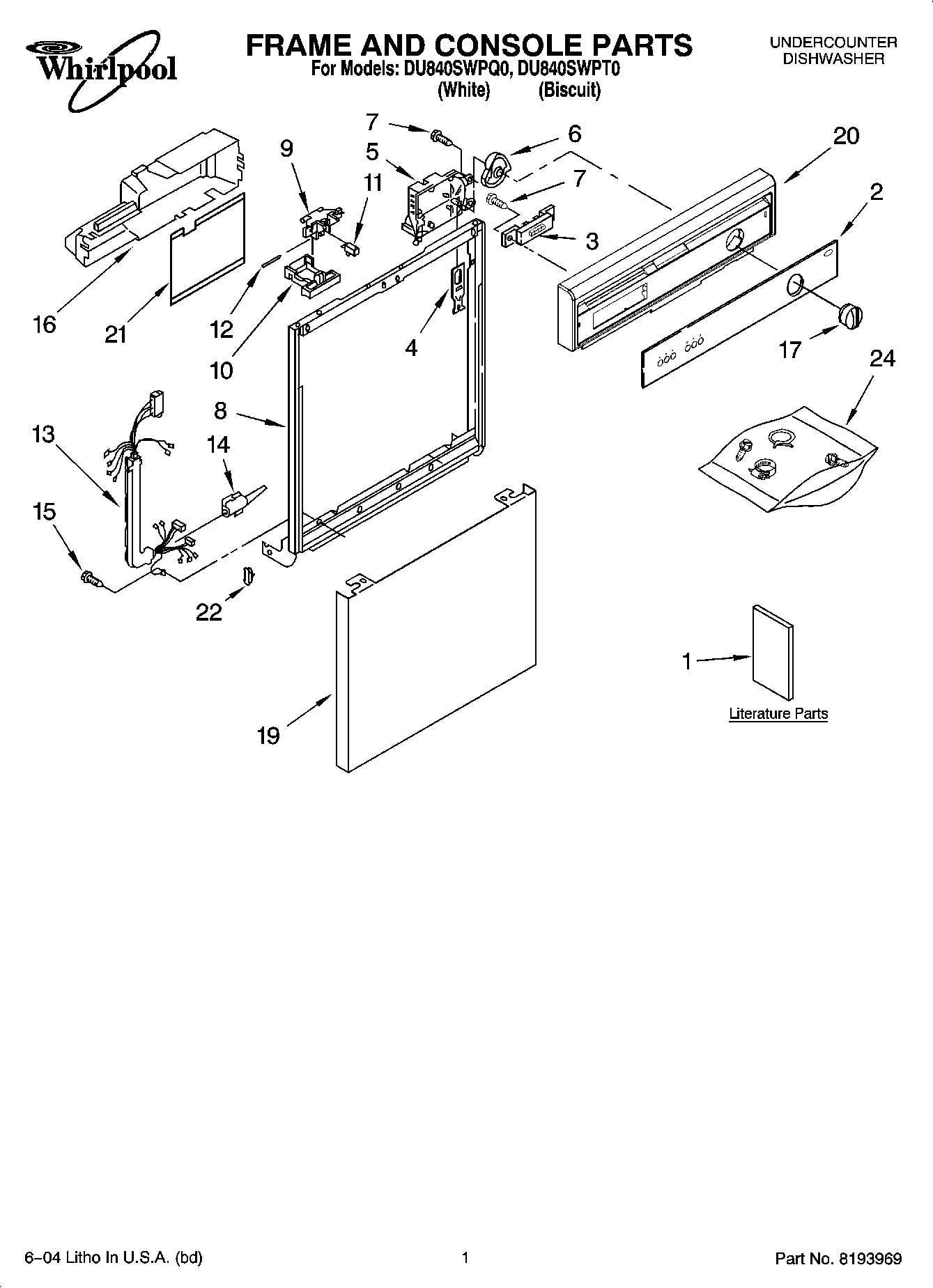 01 - FRAME AND CONSOLE PARTS