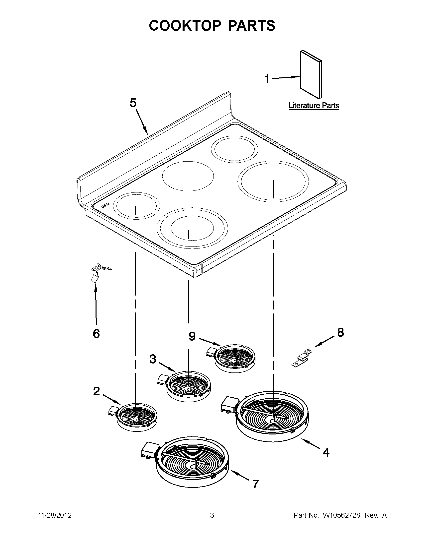 01 - COOKTOP PARTS
