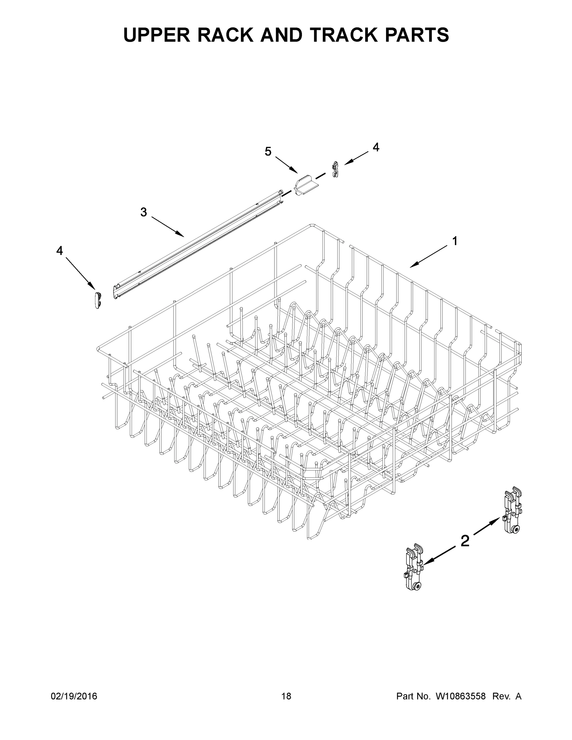 10 - UPPER RACK AND TRACK PARTS