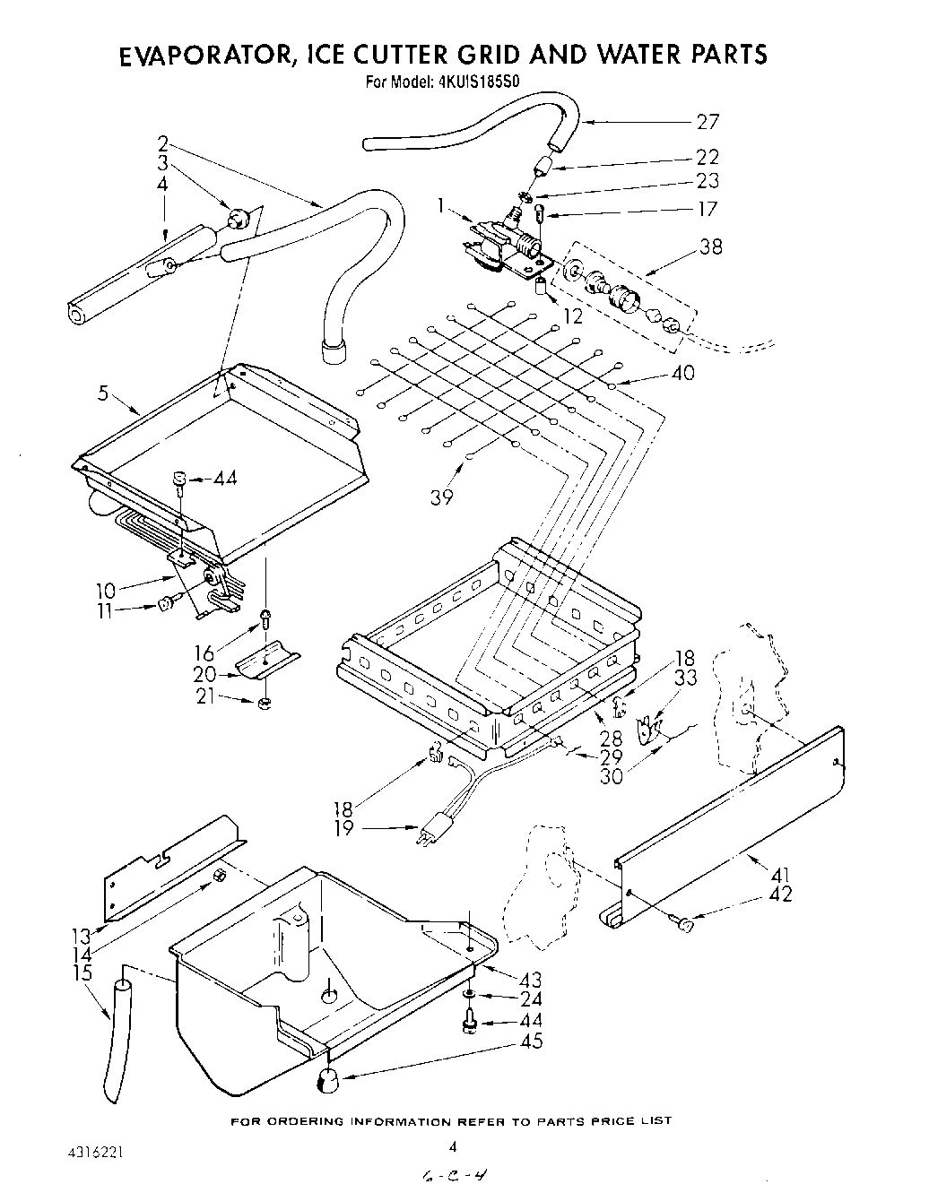03 - EVAPORATOR, ICE CUTTER GRID AND WATER