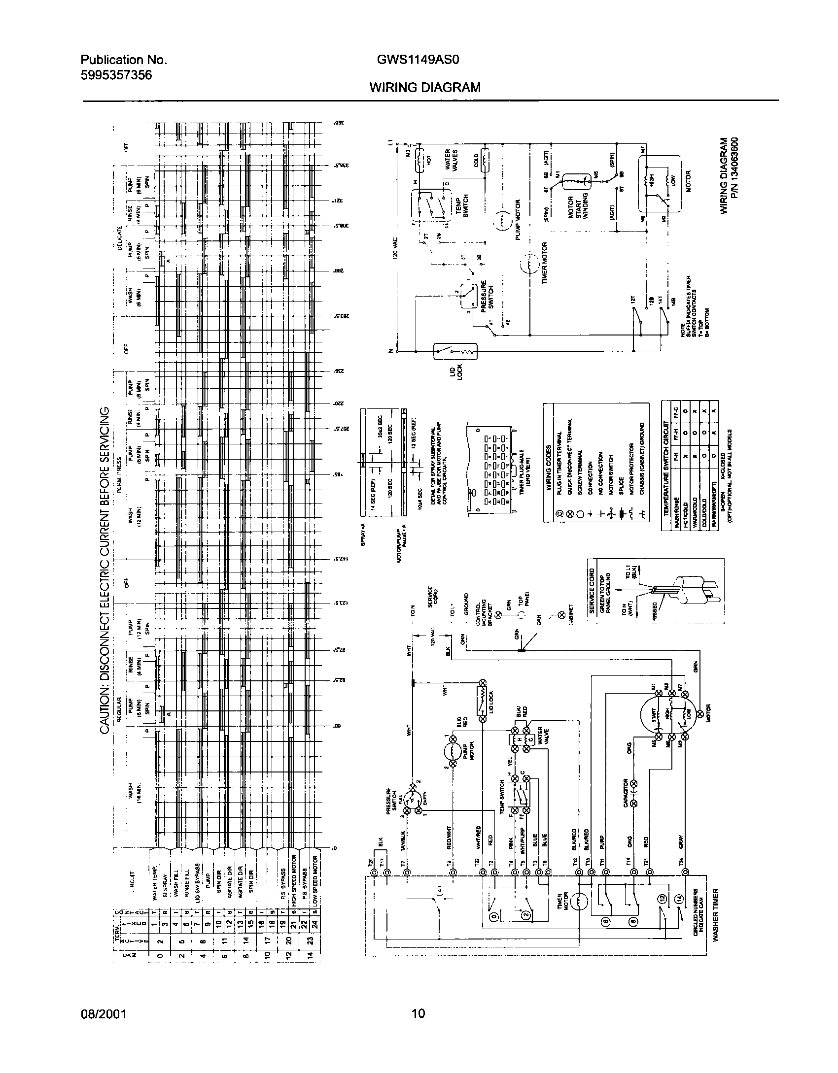 10 - 134063600 WIRING DIAGRAM