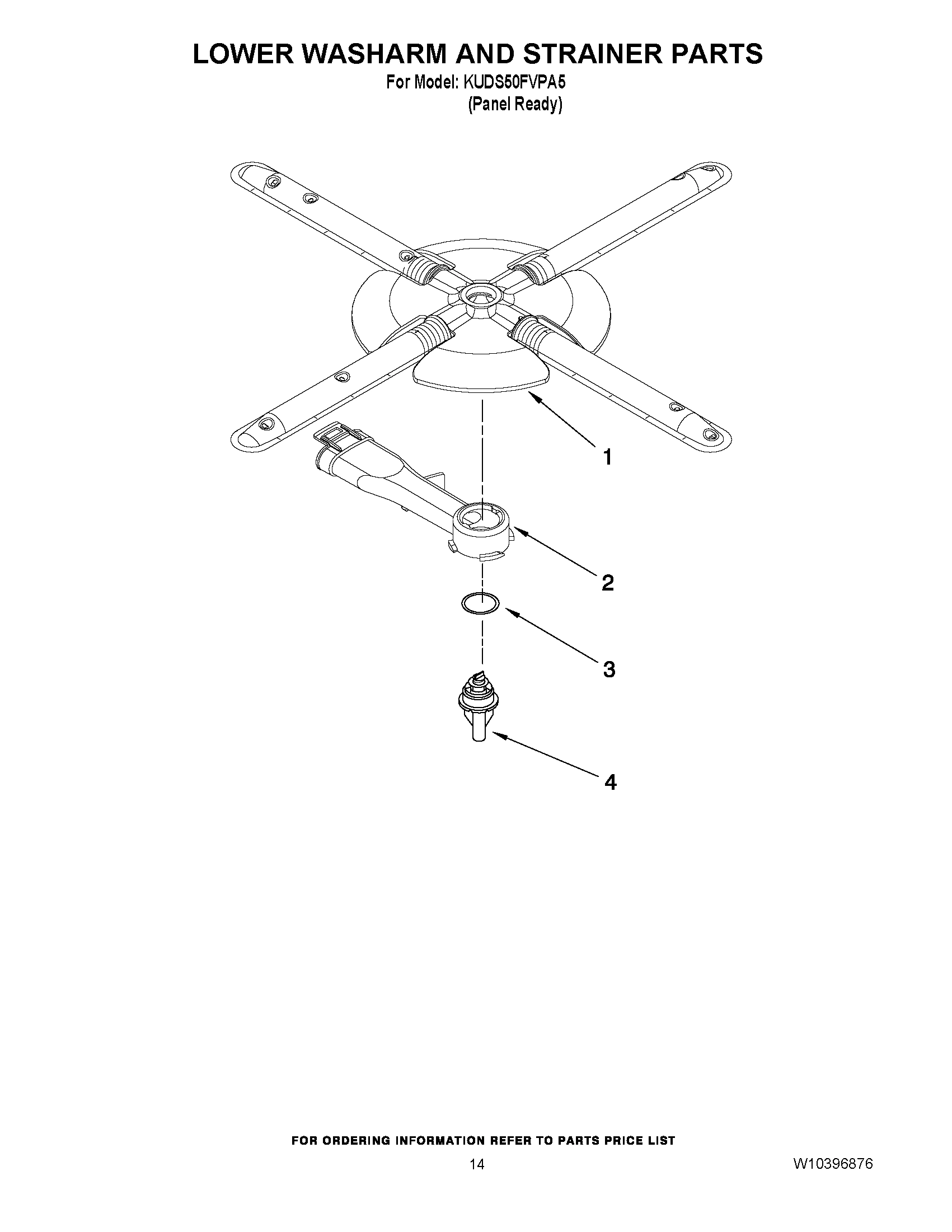 11 - LOWER WASHARM AND STRAINER PARTS
