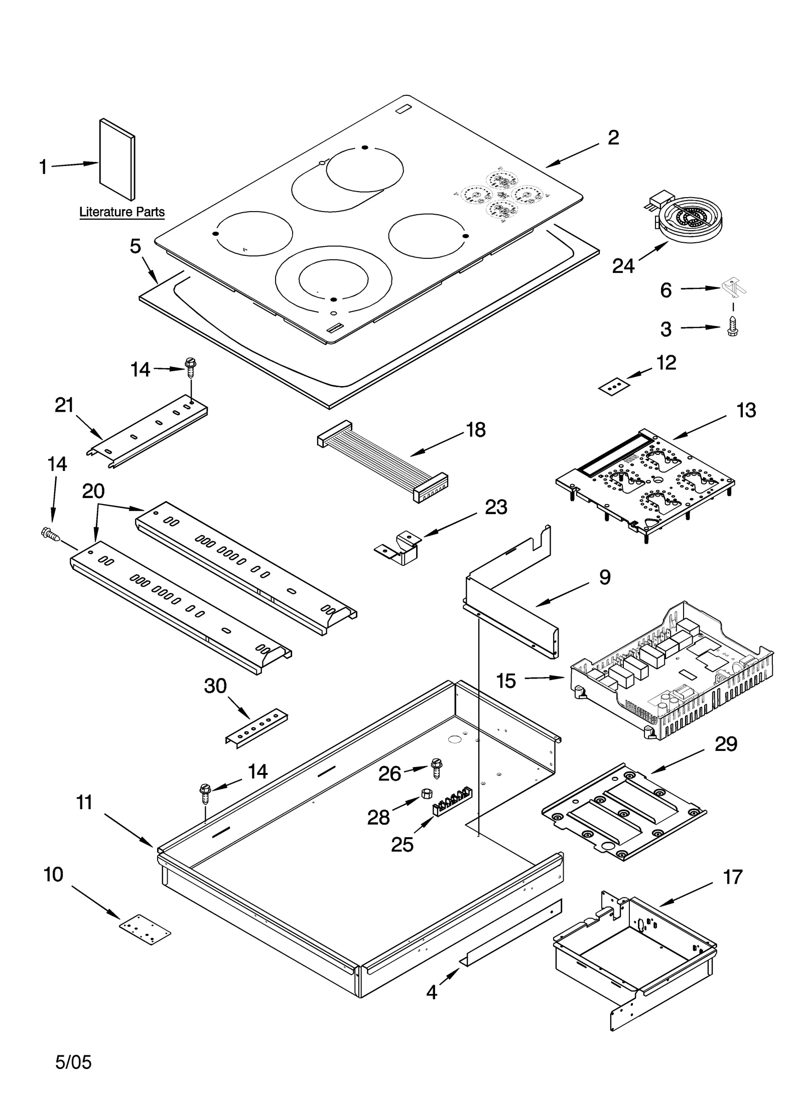 COOKTOP PARTS, OPTIONAL PARTS