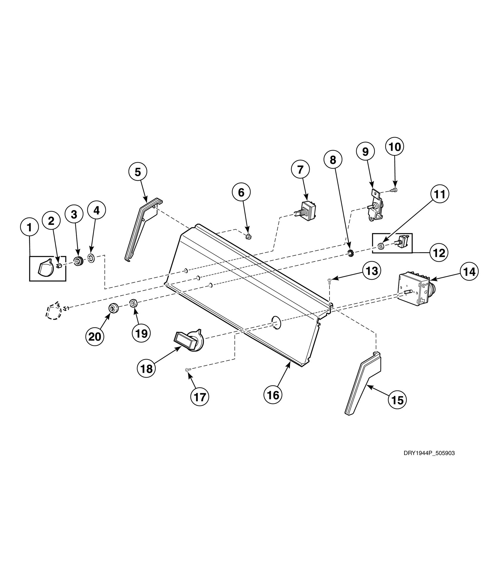 Control Panel and Controls (Drawing 2 of 3)