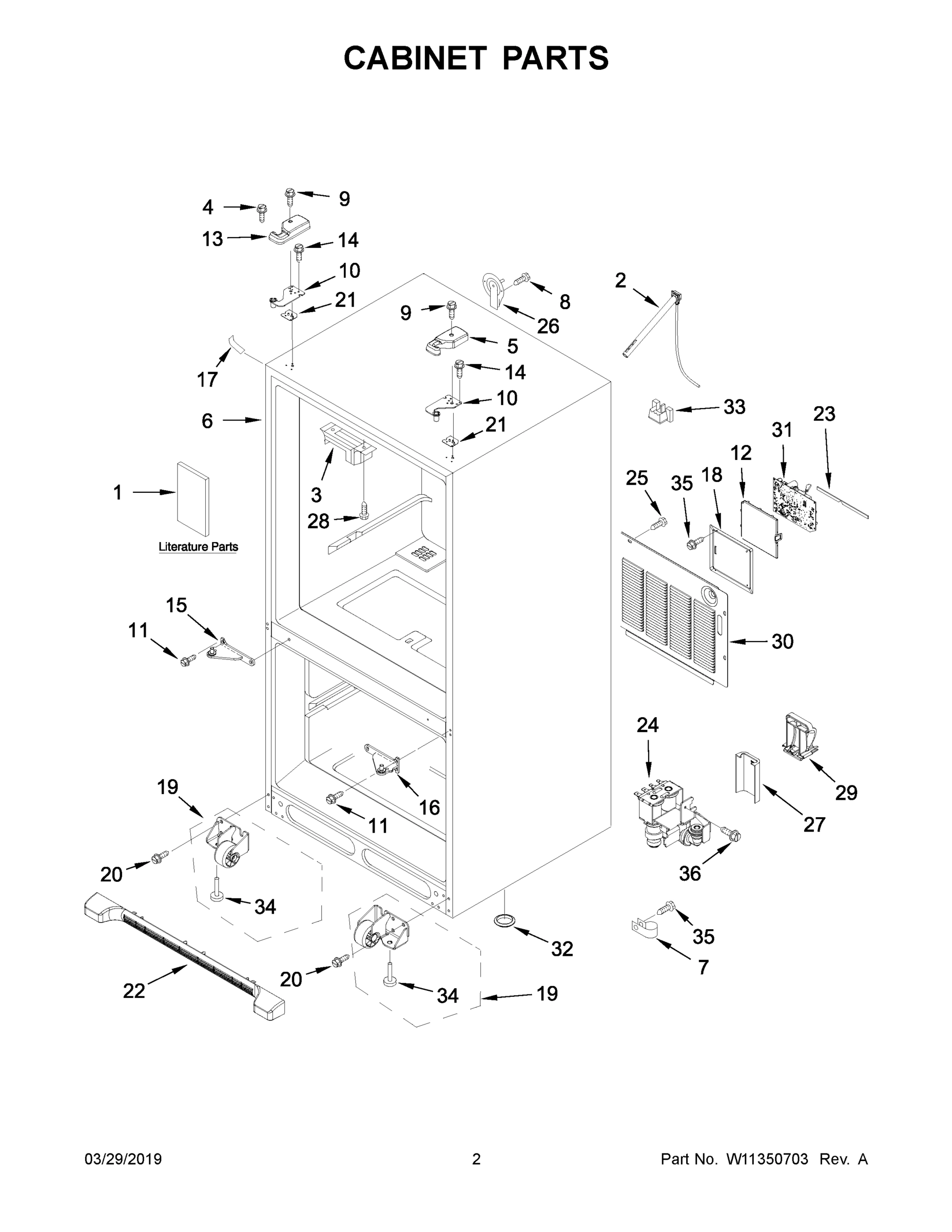 02 - CABINET PARTS