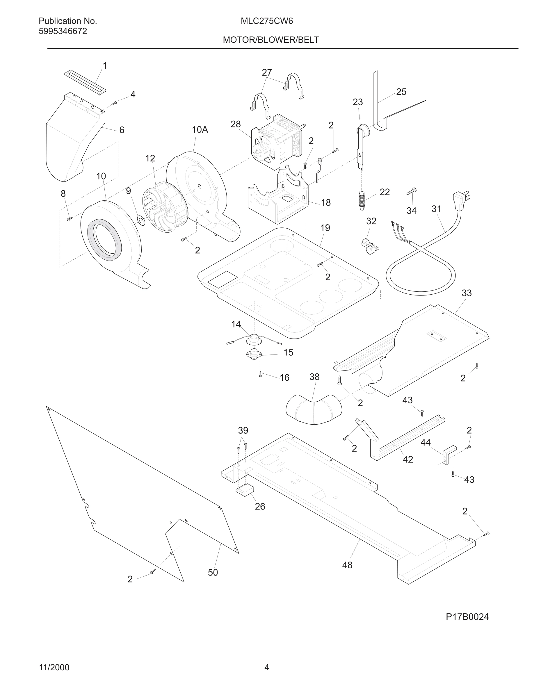 05 - MOTOR/BLOWER/BELT