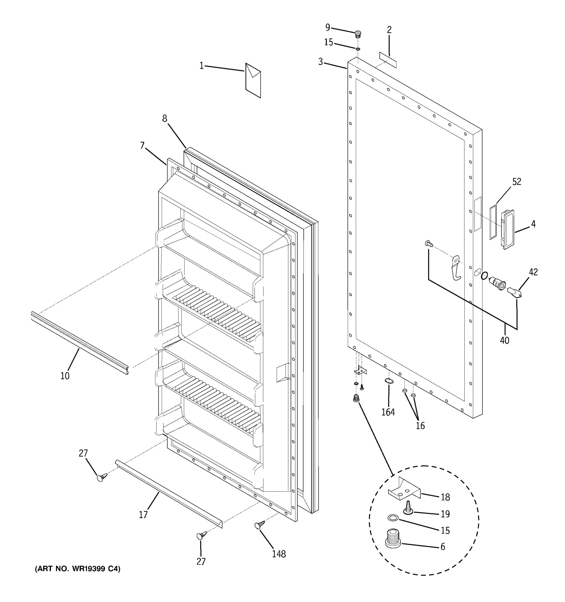 FREEZER DOOR