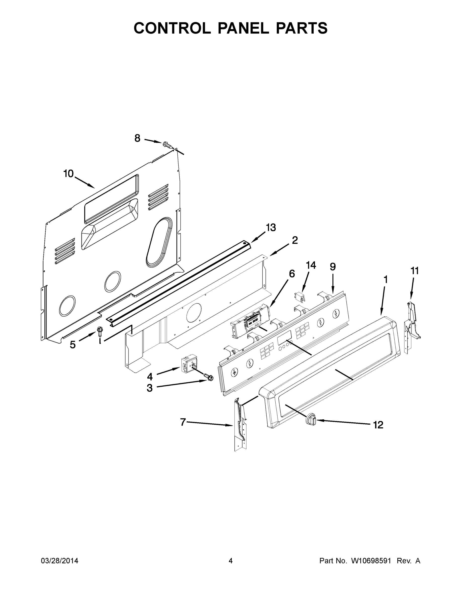 03 - CONTROL PANEL PARTS