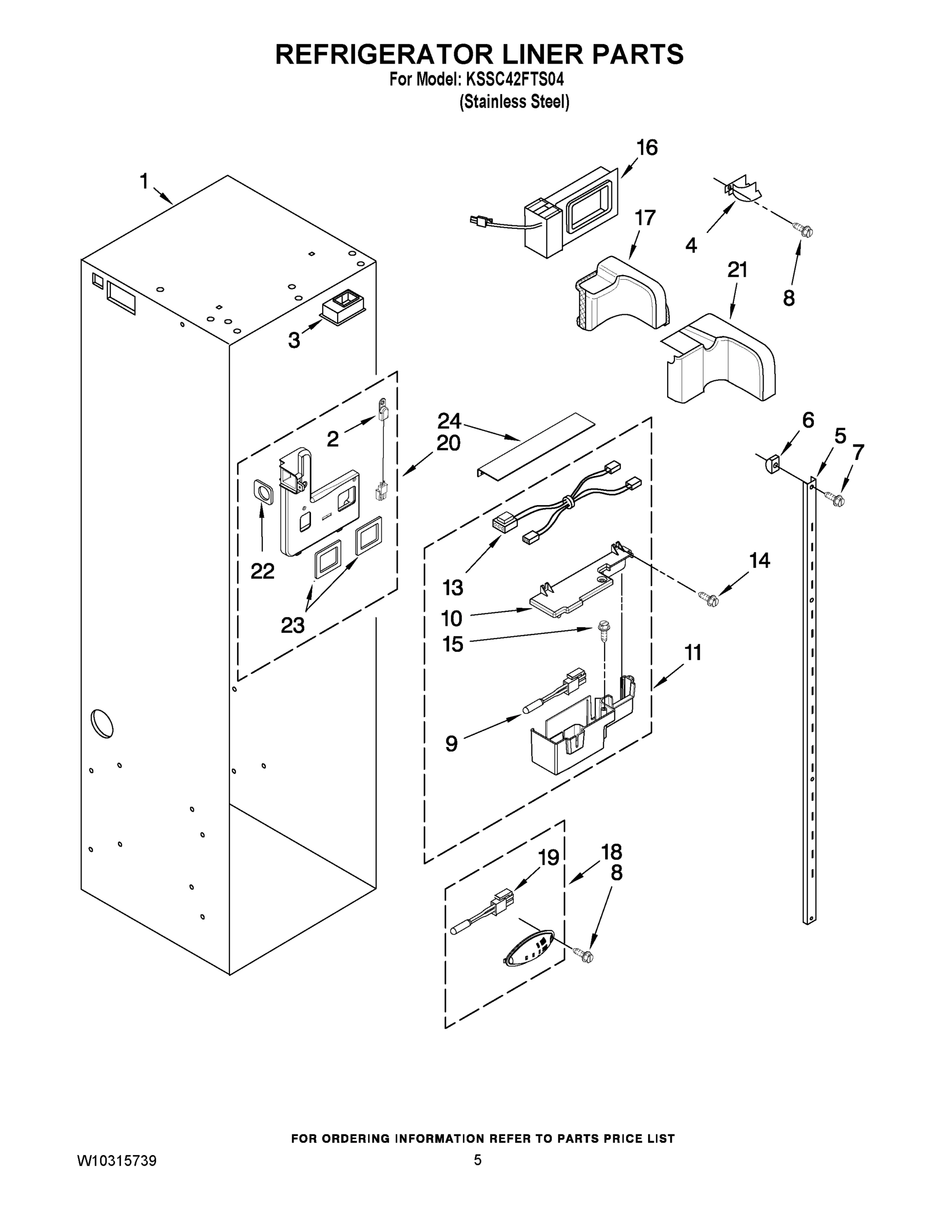 04 - REFRIGERATOR LINER PARTS